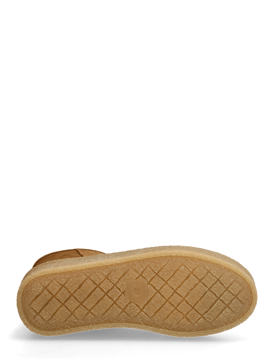Billi Bi - Warm lining - platta ankelboots - cognac suede - 4