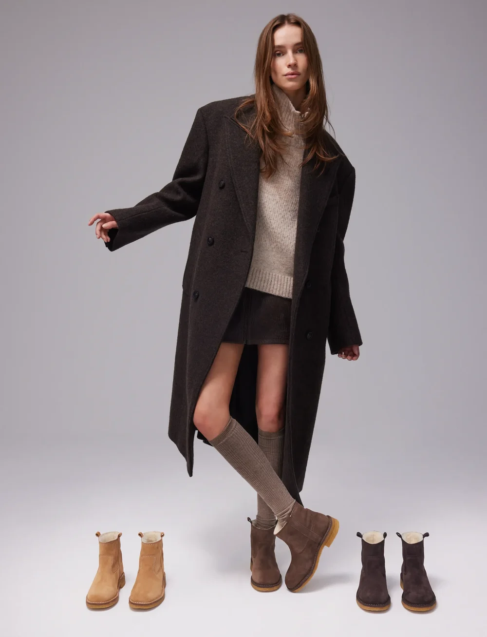 Billi Bi - Trotter - platta ankelboots - t.moro suede - 0