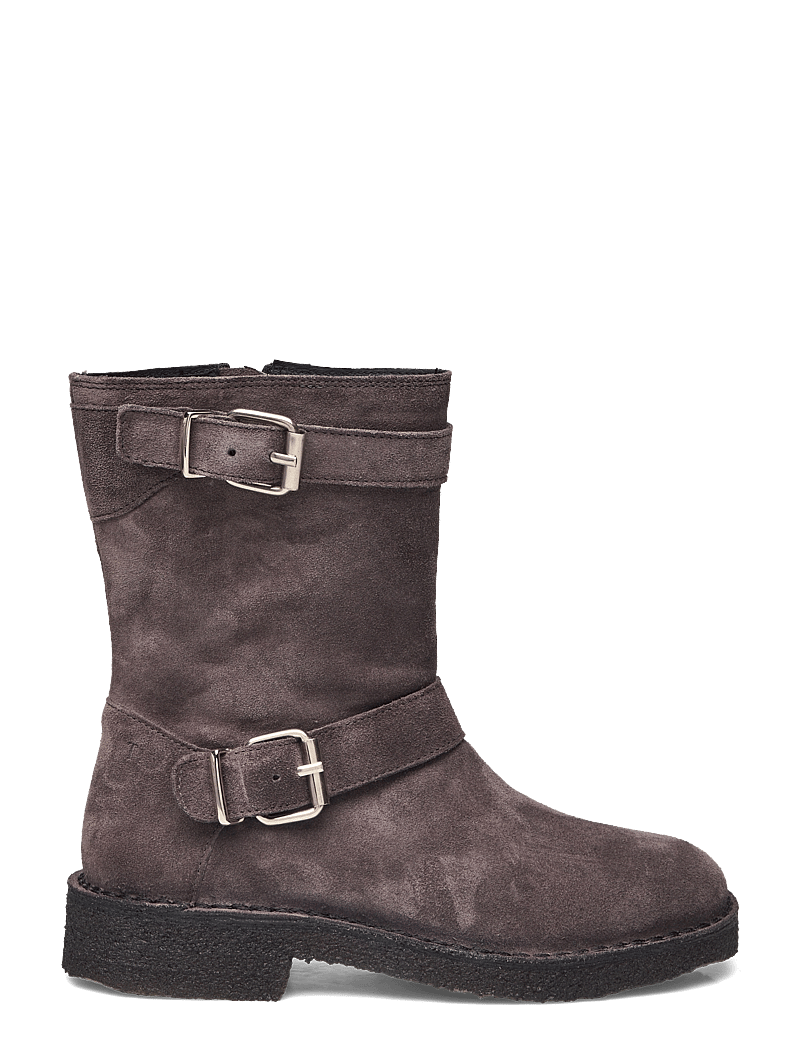 Billi Bi - Trotter - madalad poolsaapad - dark grey suede - 1