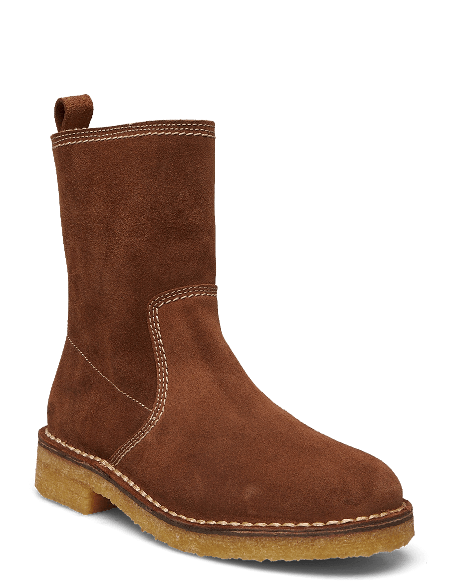 Billi Bi - Warm lining - talvesaapad - brown suede - 0