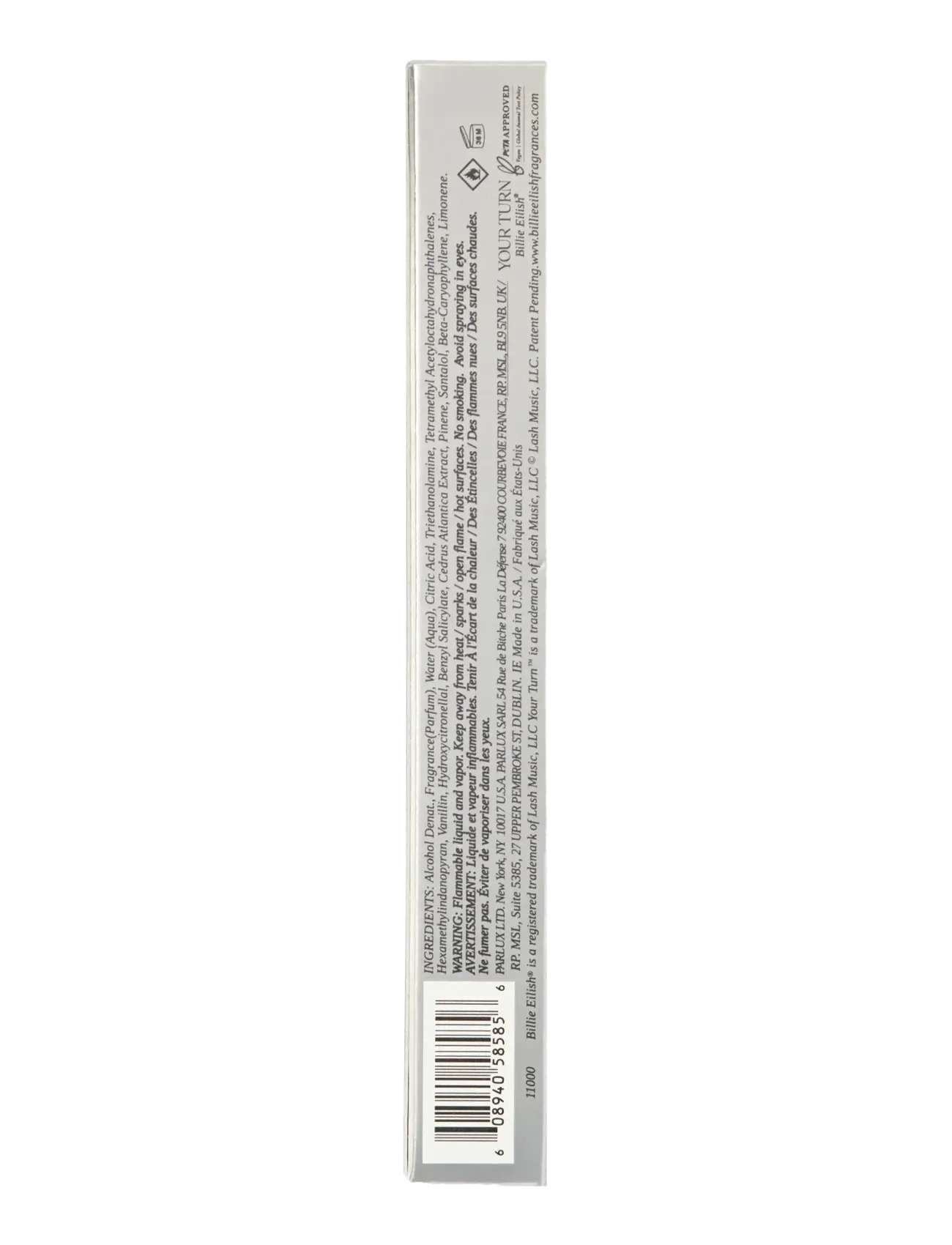 Billie Eilish - Your Turn EdP - till honom  - clear - 3