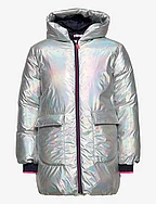 PUFFER JACKET - LAME SILVER