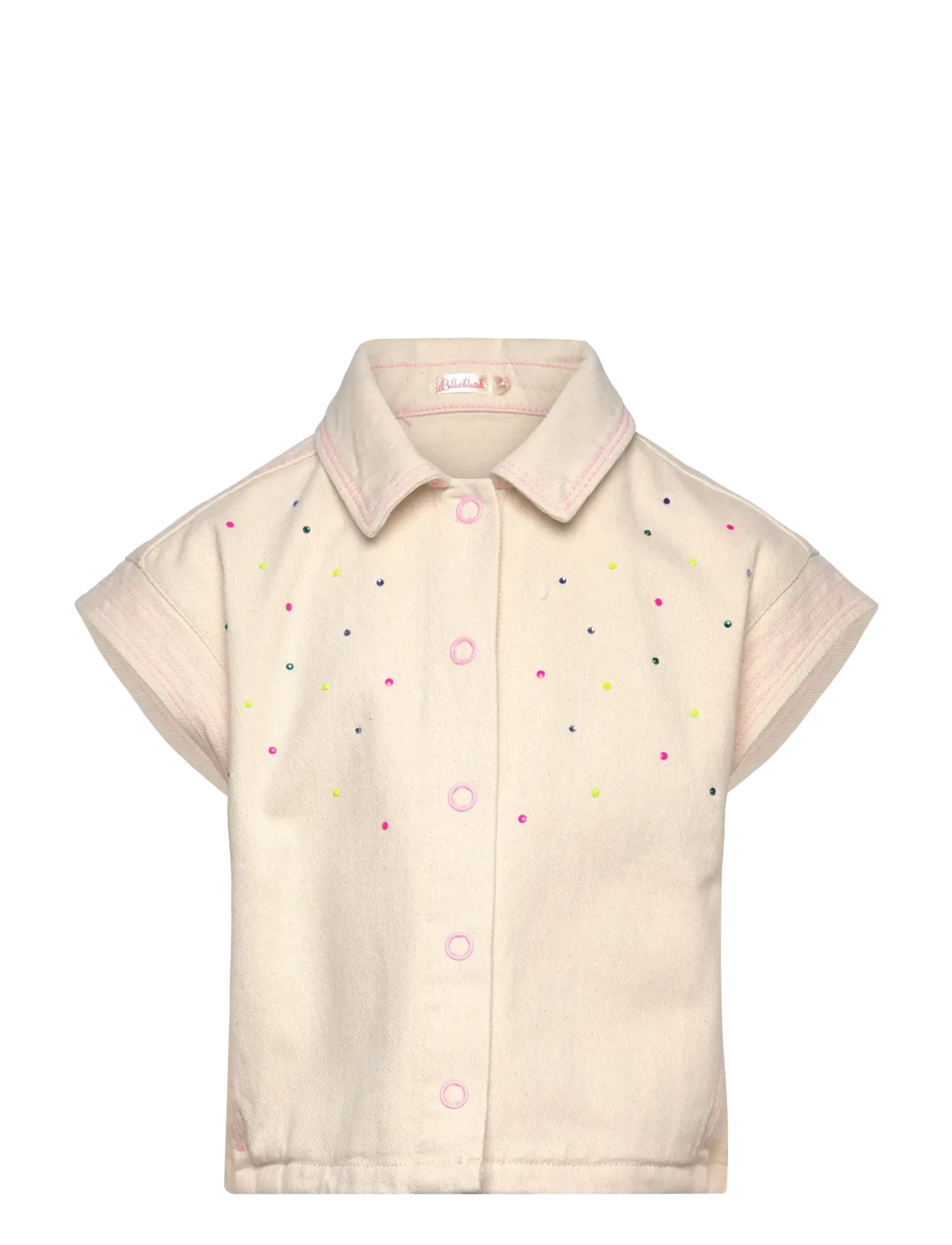 Billieblush Sleeveless Jacket, 128, Beige, Overdele > Veste, Børn