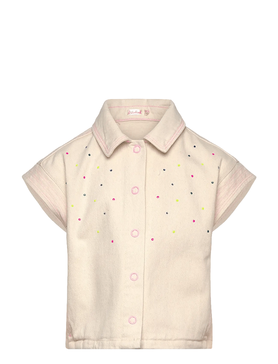 Billieblush - SLEEVELESS JACKET - västar - sand - 0