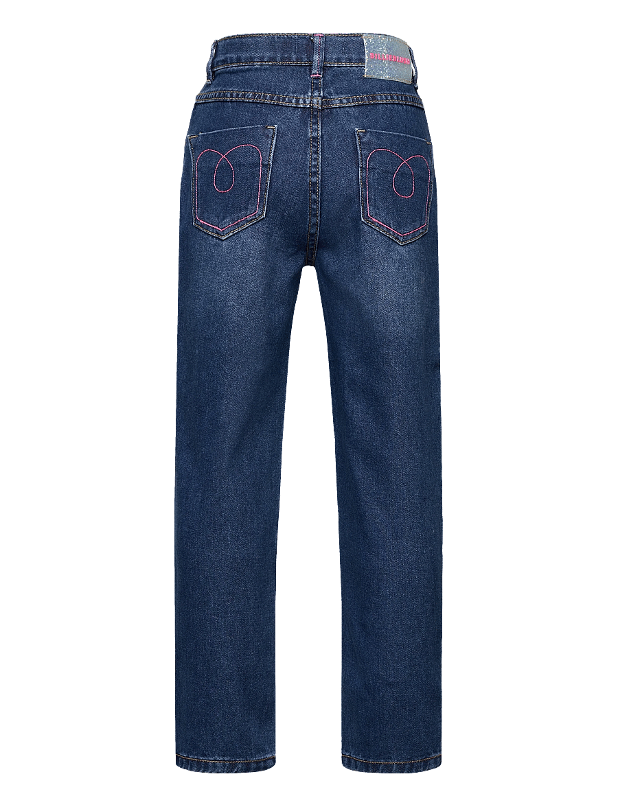Billieblush - DENIM TROUSERS - Įprasto kirpimo džinsai - denim indigo blue - 1
