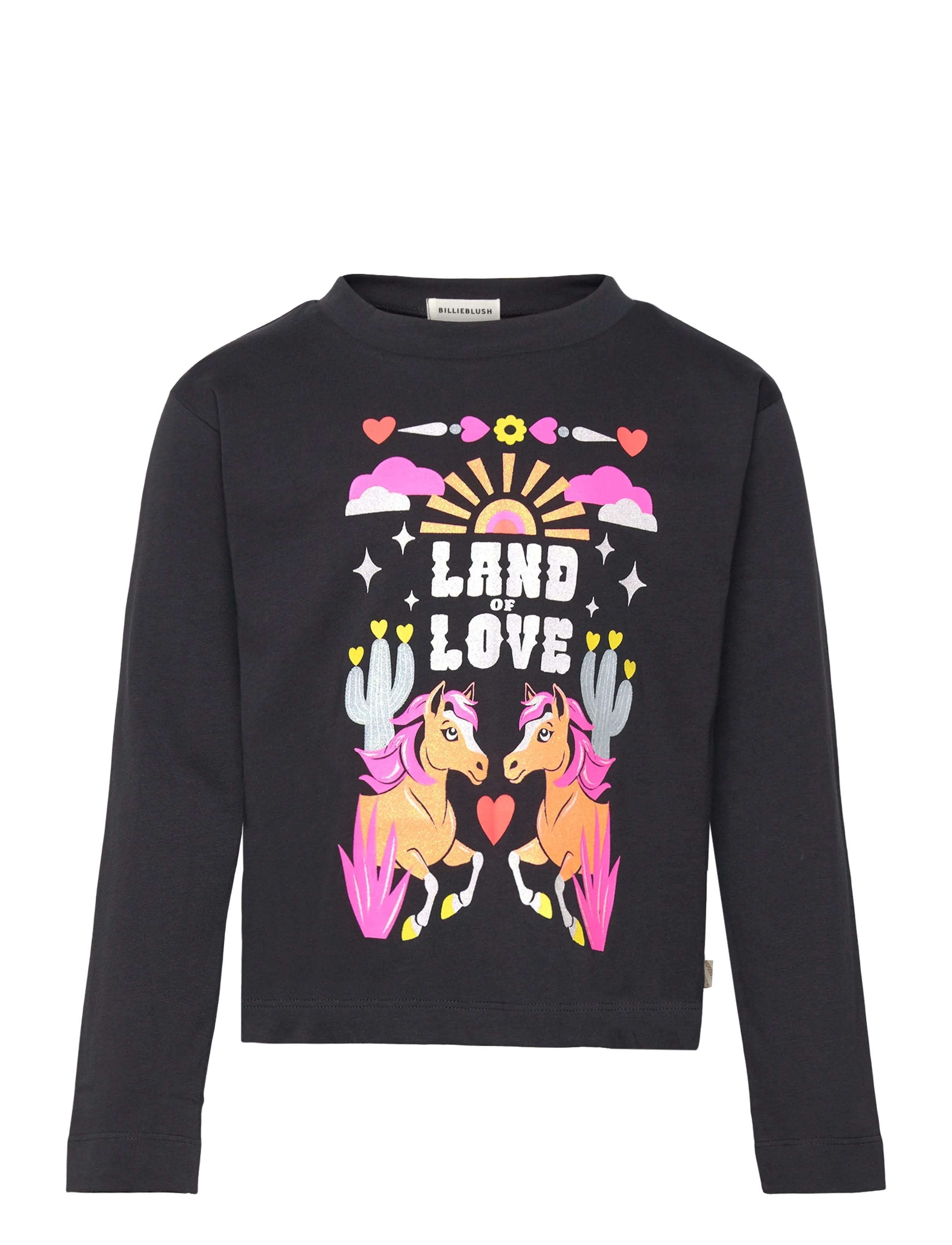 Billieblush T-Shirt, 102, Grey, T-Shirts > Langærmede T-shirts, Børn