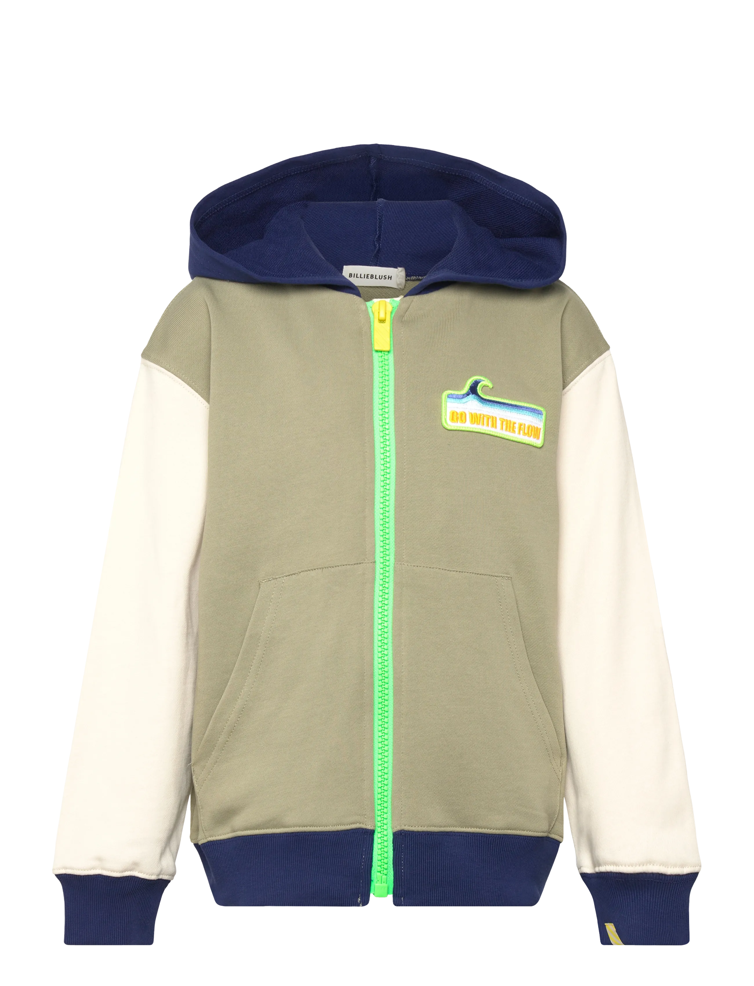 Billieblush Hooded Cardigan, 128, Knitwear, Khakigrün - Cardigans, Kinder