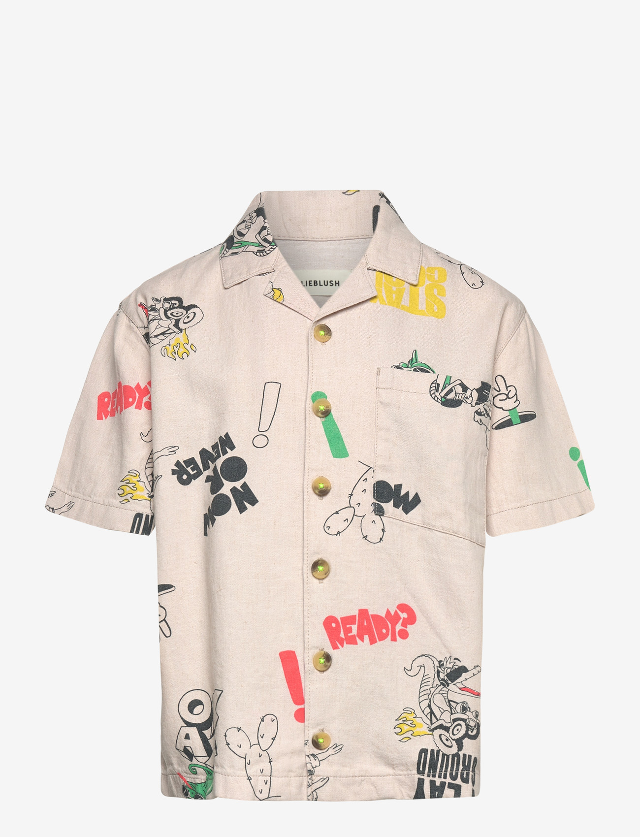 Billieblush - SHORT SLEEVE SHIRT - kurzärmlige hemden - ivory - 0