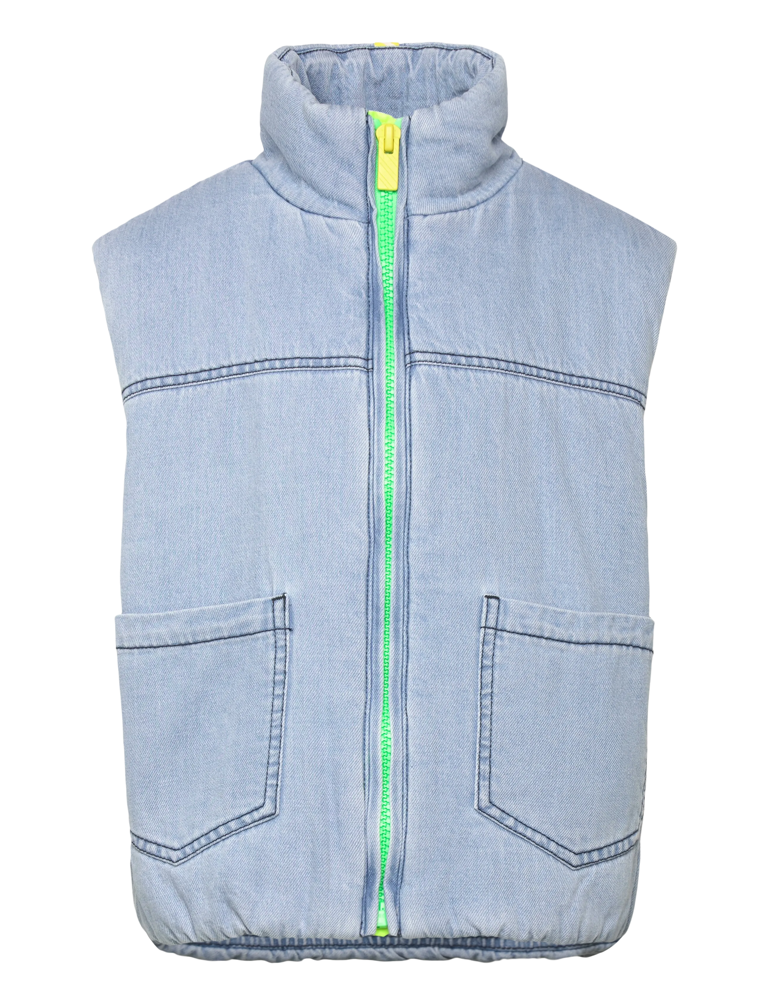 Billieblush Puffer Jacket Sleeveless, 140, Jackets & Coats, Blau - Padded, Kinder