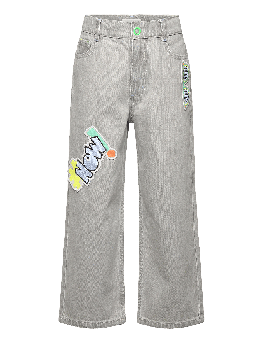 Billieblush - DENIM TROUSERS - pantalons larges - denim grey - 0