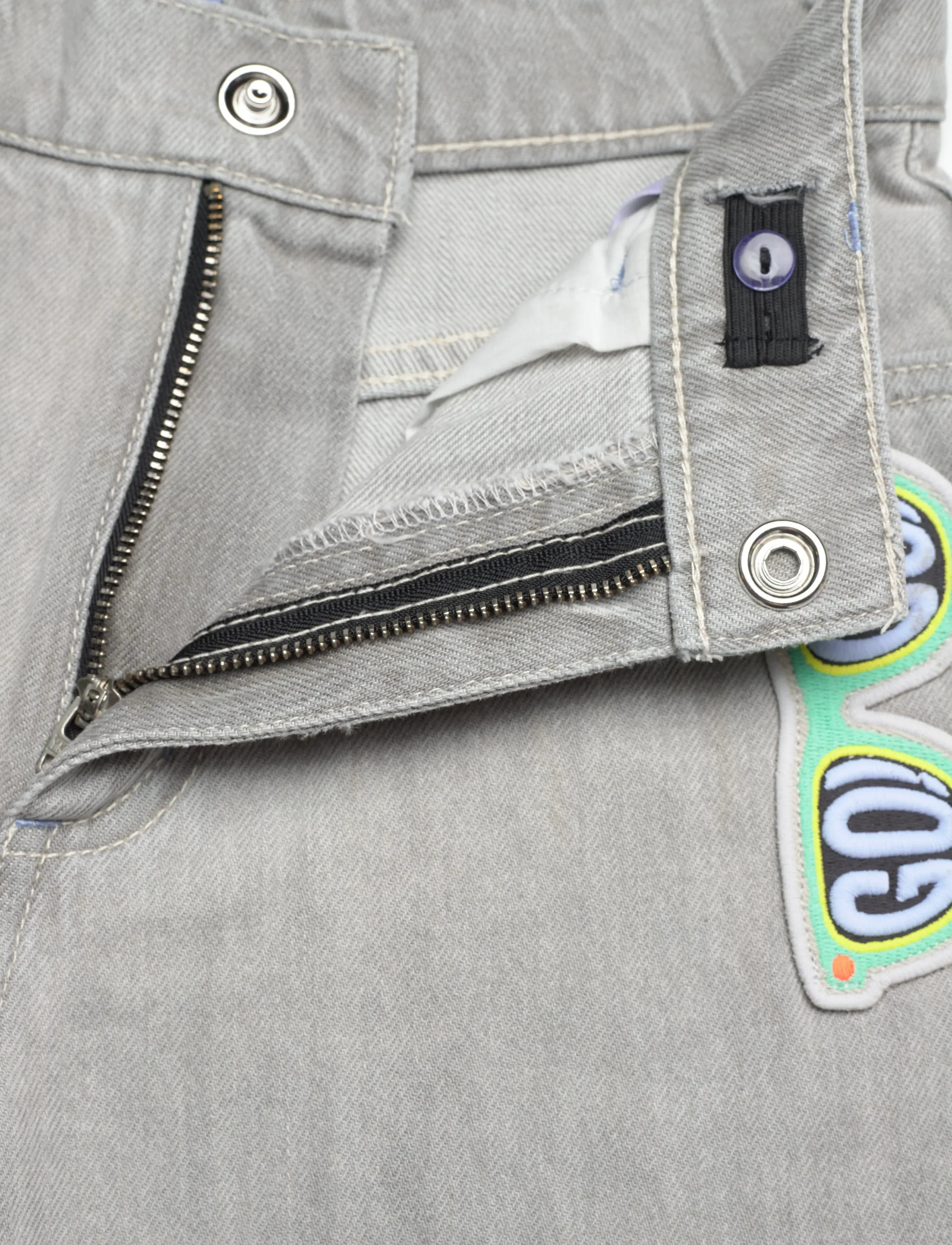 Billieblush - DENIM TROUSERS - pantalons larges - denim grey - 3