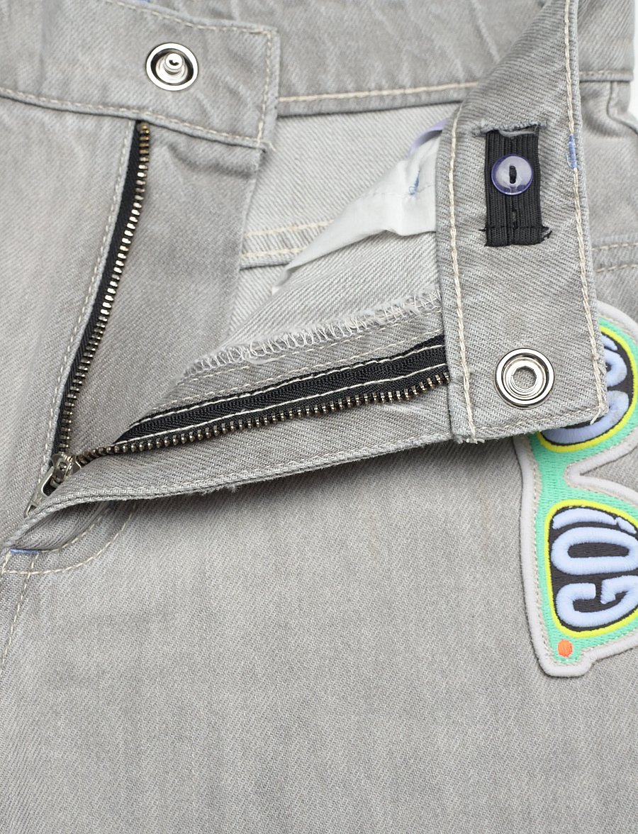 Billieblush - DENIM TROUSERS - pantalons larges - denim grey - 3