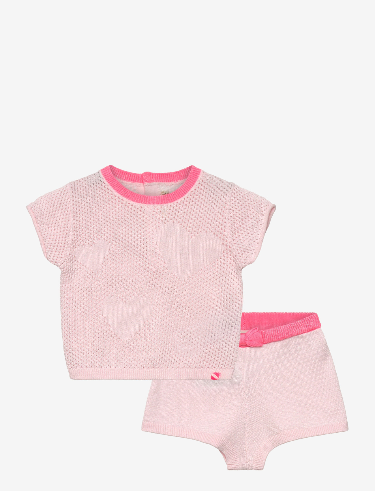 Billieblush - T-SHIRT+SHORTS - lühikeste varrukatega t-särkide komplektid - pink  pale - 0