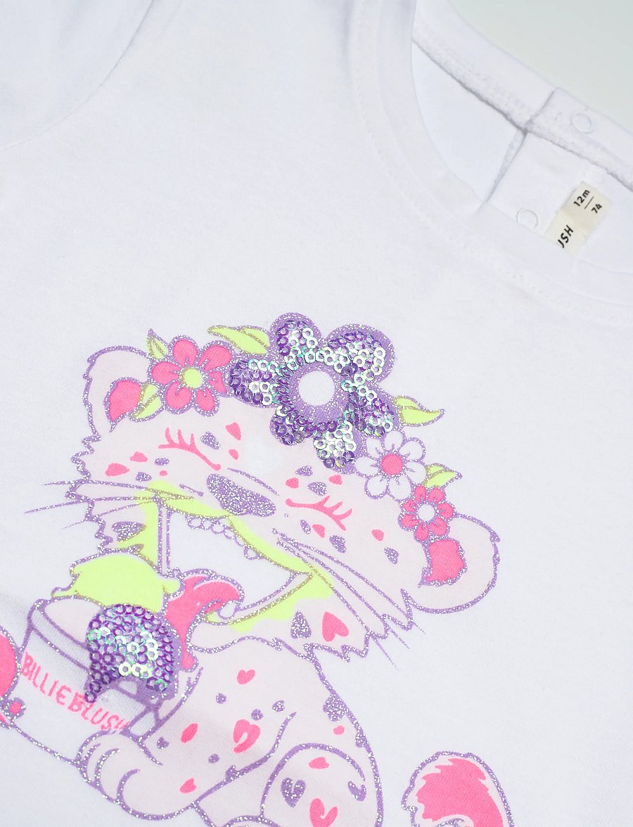 Billieblush - SHORT SLEEVES TEE-SHIRT - kortärmade t-shirts - white - 2