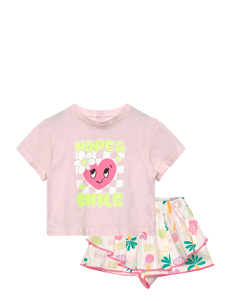 Billieblush - T-SHIRT+SHORTS - set med kortärmad t-shirt - ivory - 0
