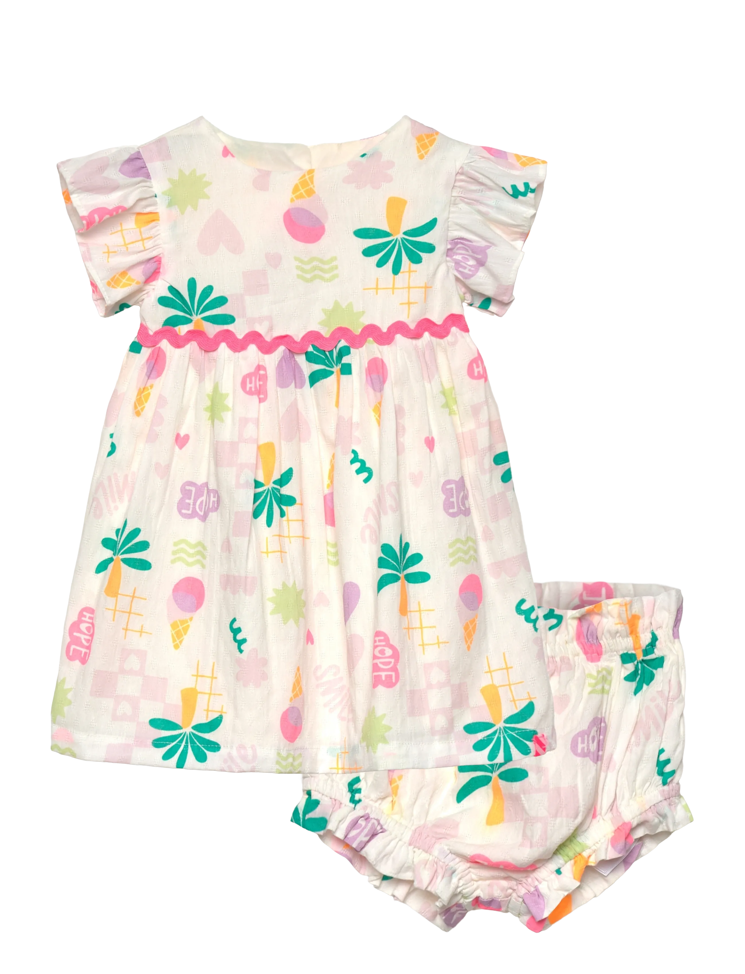 Billieblush DRESS+BLOOMERS SET - Riided - IVORY / cream