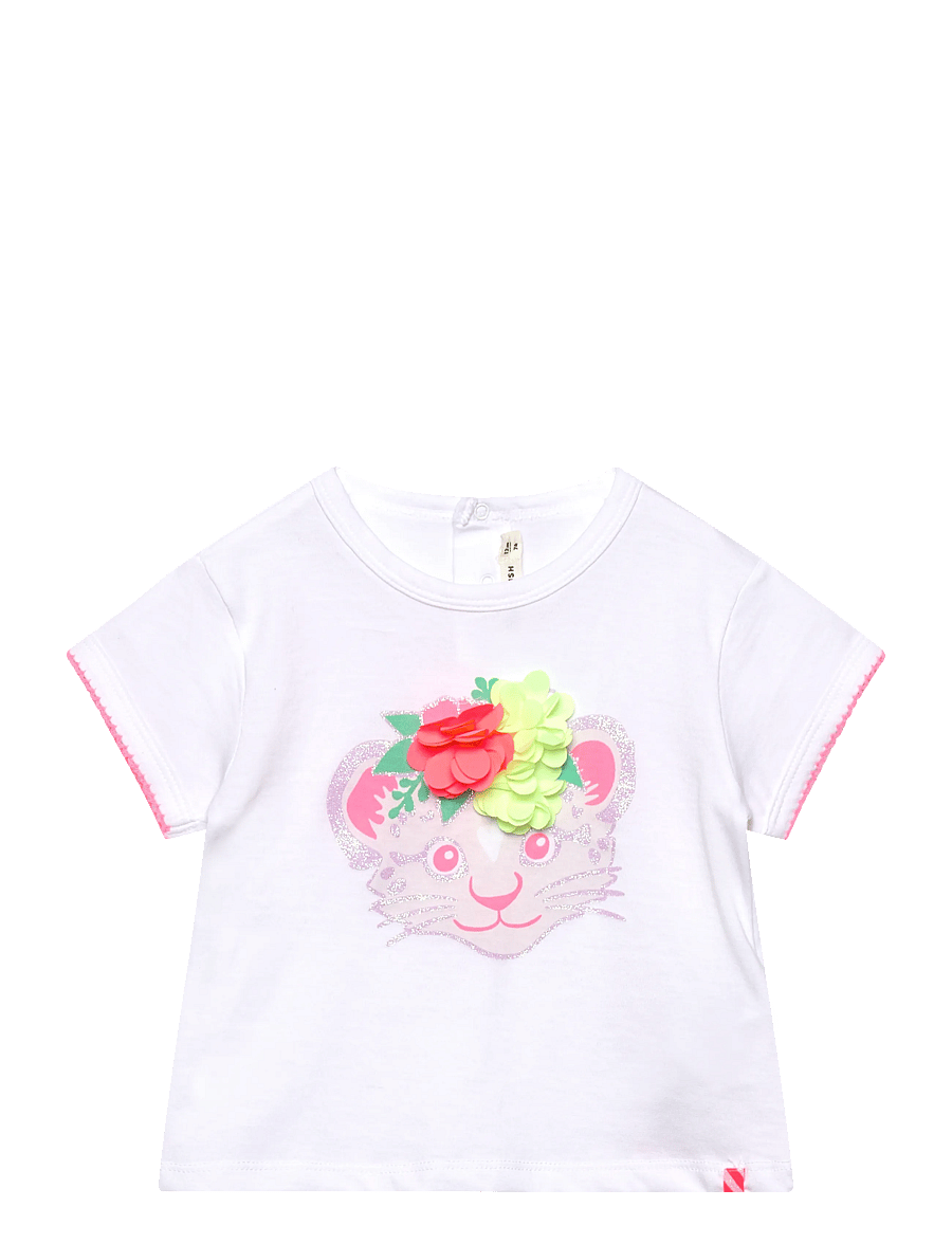 Billieblush - SHORT SLEEVES TEE-SHIRT - kortärmade t-shirts - white - 0