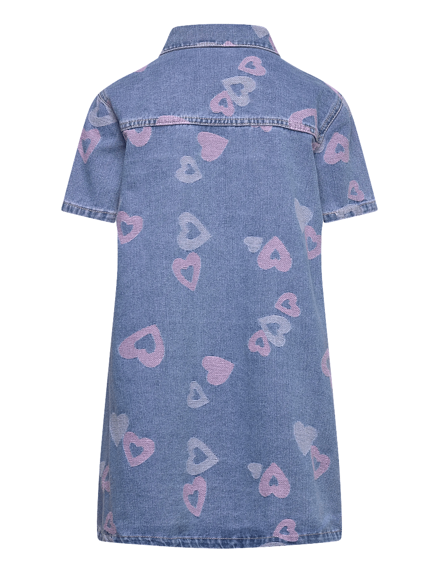 Billieblush - DENIM DRESS - kortärmade vardagsklänningar - denim blue - 1