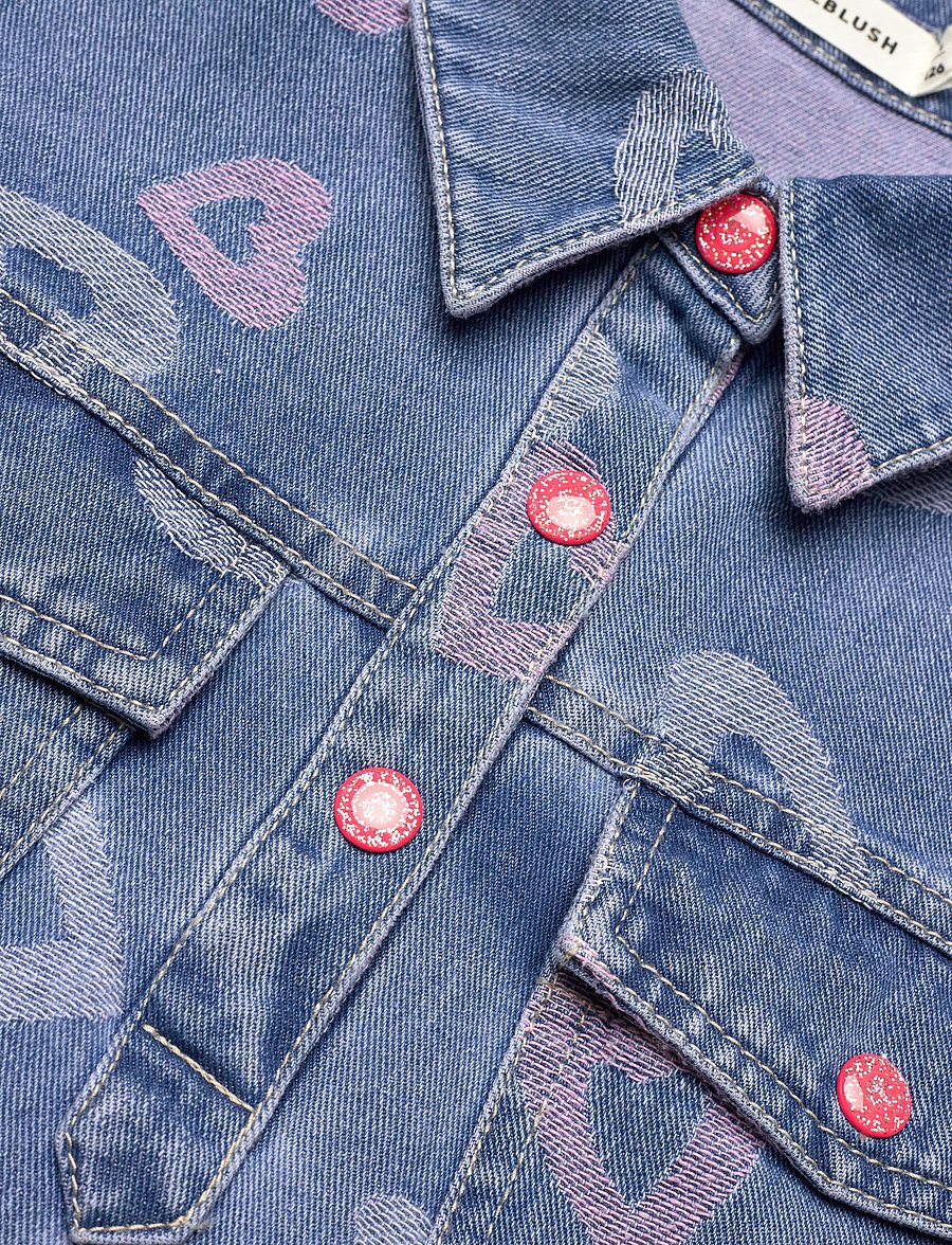 Billieblush - DENIM DRESS - kortärmade vardagsklänningar - denim blue - 2