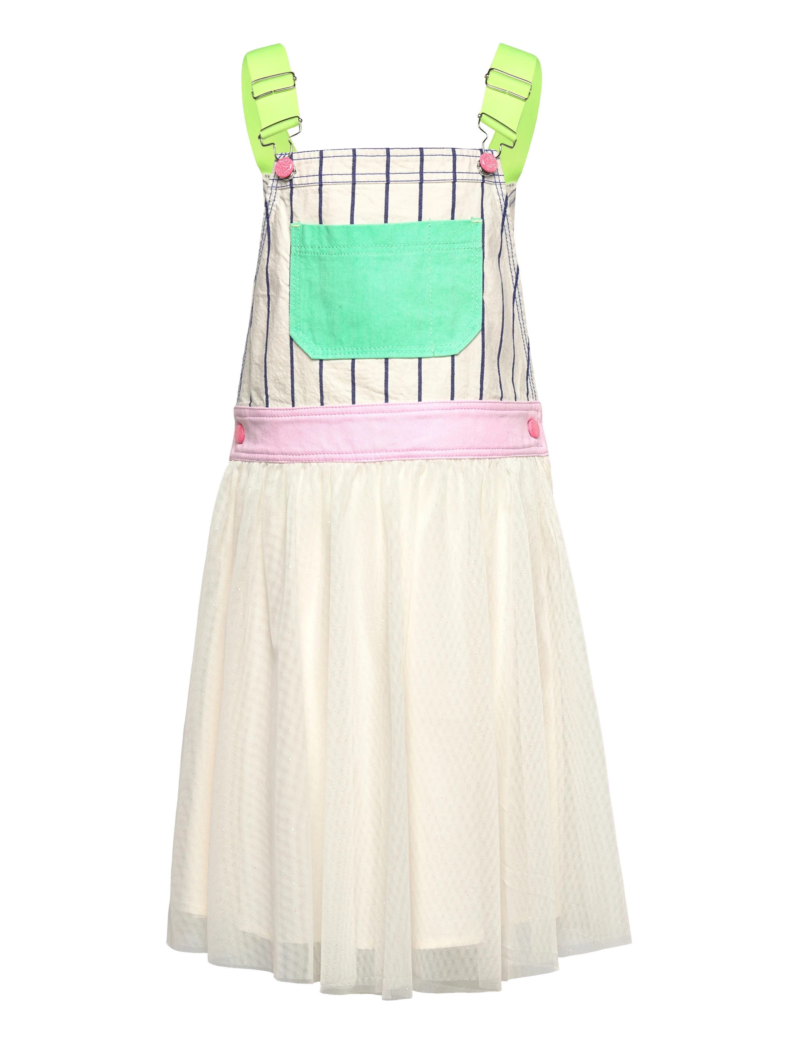 Billieblush DRESS - Teens 140-176 - WHITE  BLUE / cream