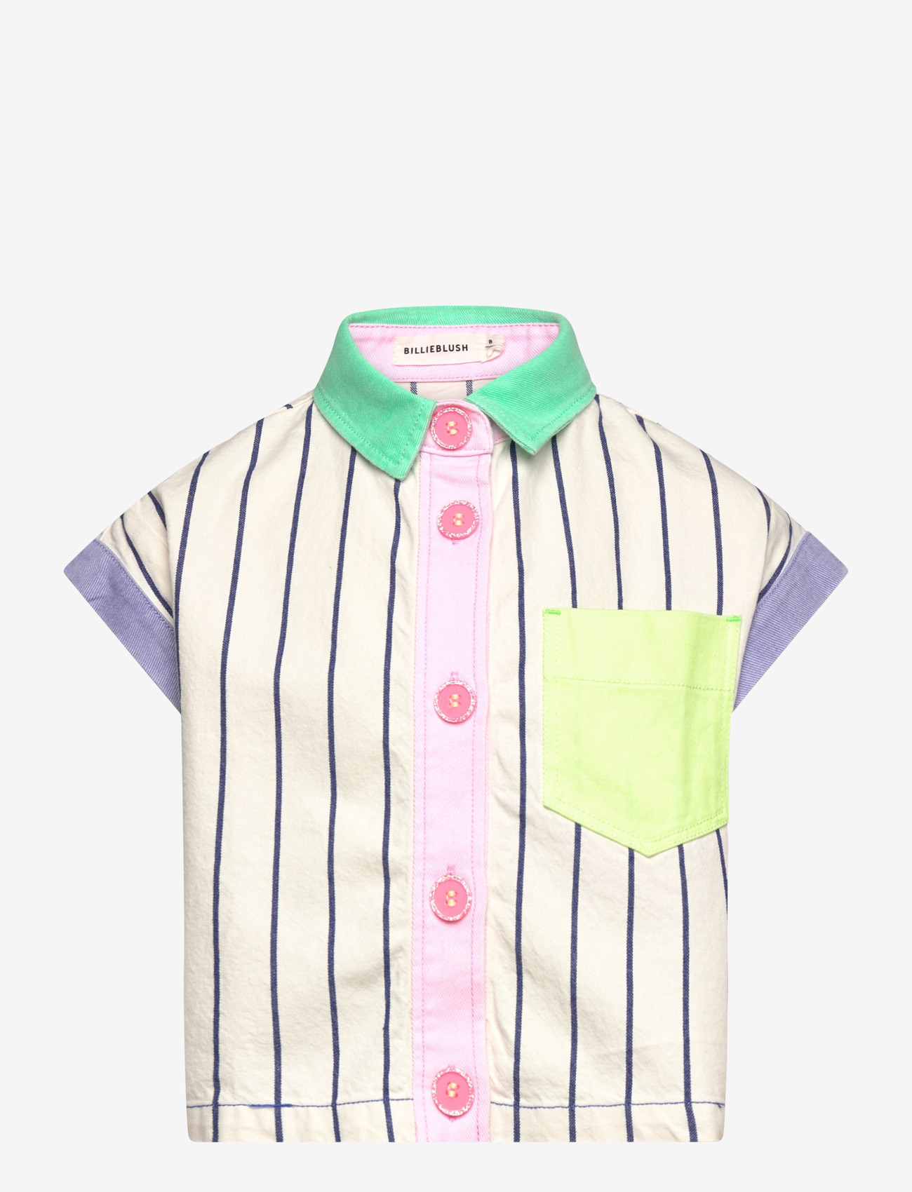 Billieblush - SHIRT - kurzärmlige hemden - white  blue - 0