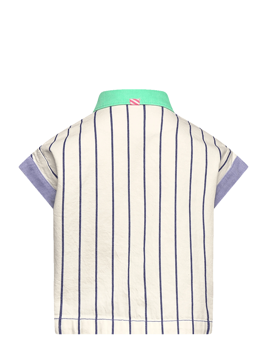 Billieblush - SHIRT - kortærmede skjorter - white blue - 1