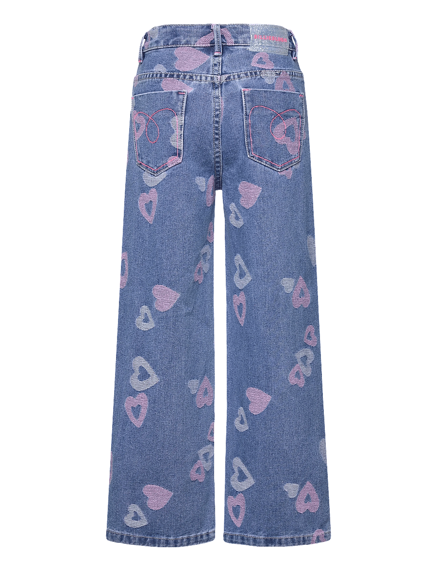 Billieblush - DENIM TROUSERS - platėjantys apačioje - denim blue - 1