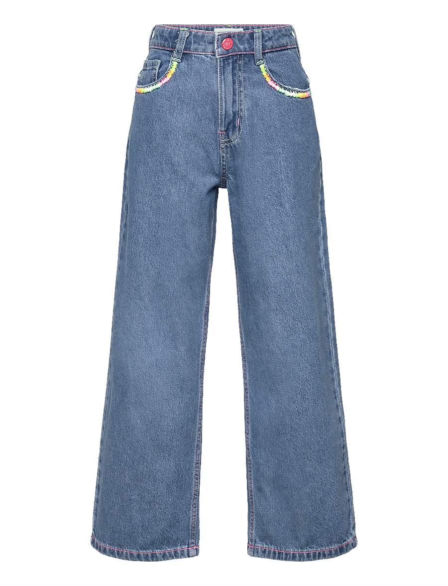 Billieblush - DENIM TROUSERS - loose jeans - double stone+brossage - 0