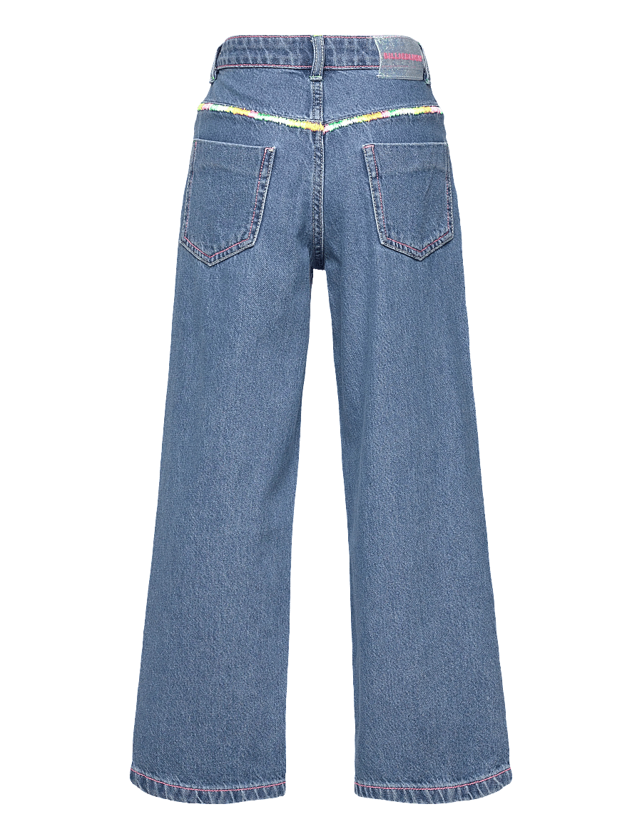 Billieblush - DENIM TROUSERS - loose jeans - double stone+brossage - 1