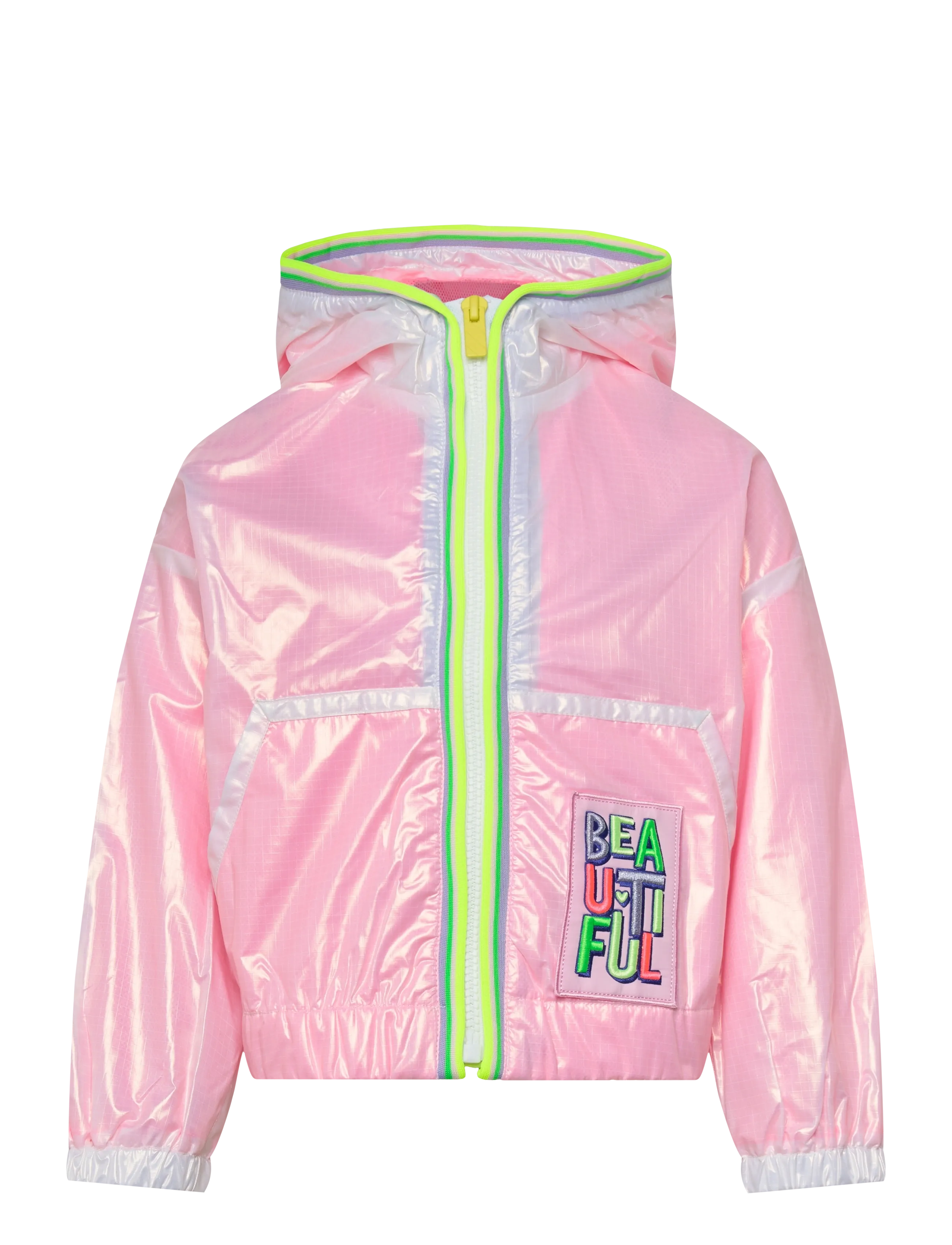 Billieblush Hooded Windbreaker, Børn, Hættevindjakke, Pink, Str: 110