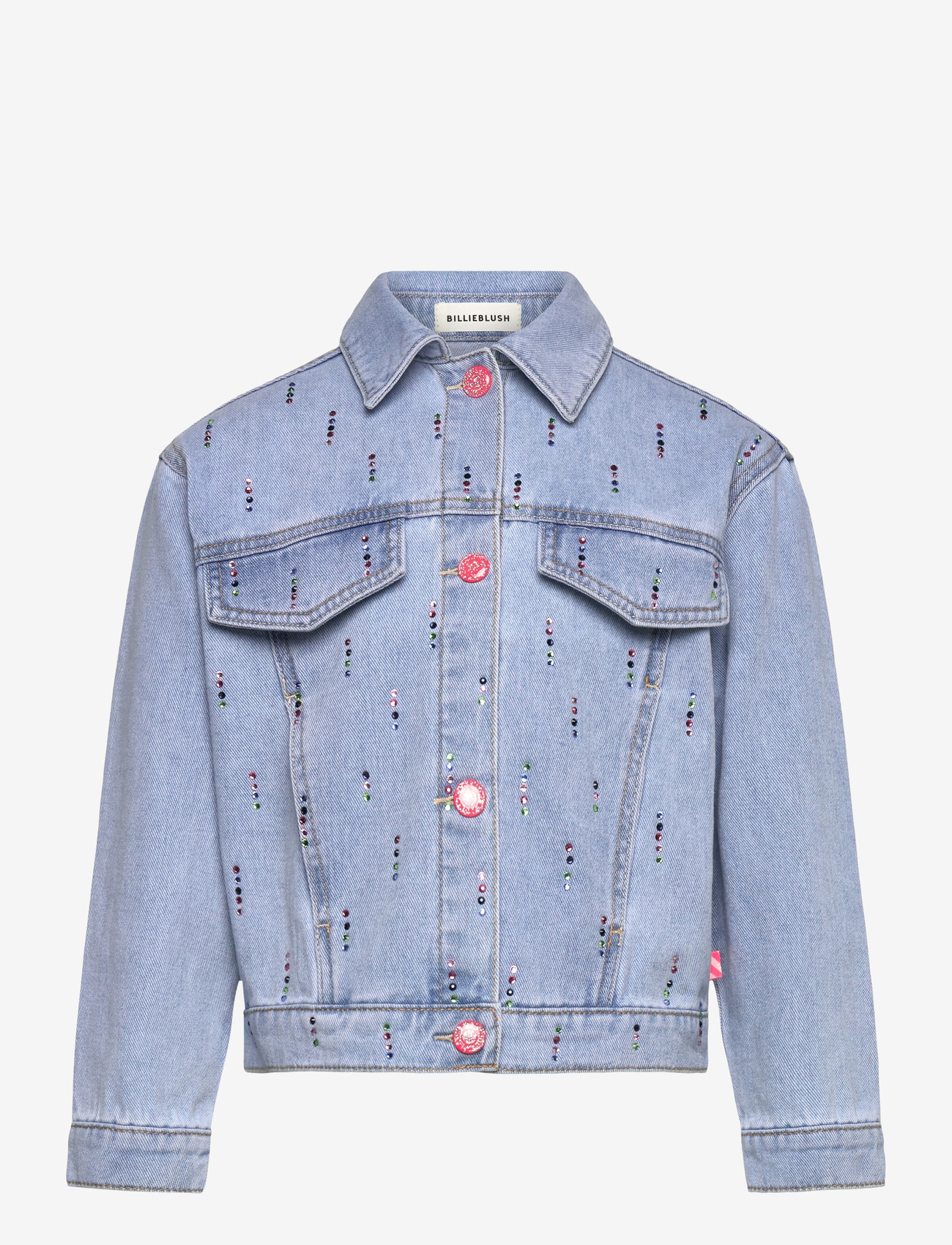Billieblush - DENIM JACKET - teksa ja velvet - double stone+bleach - 0