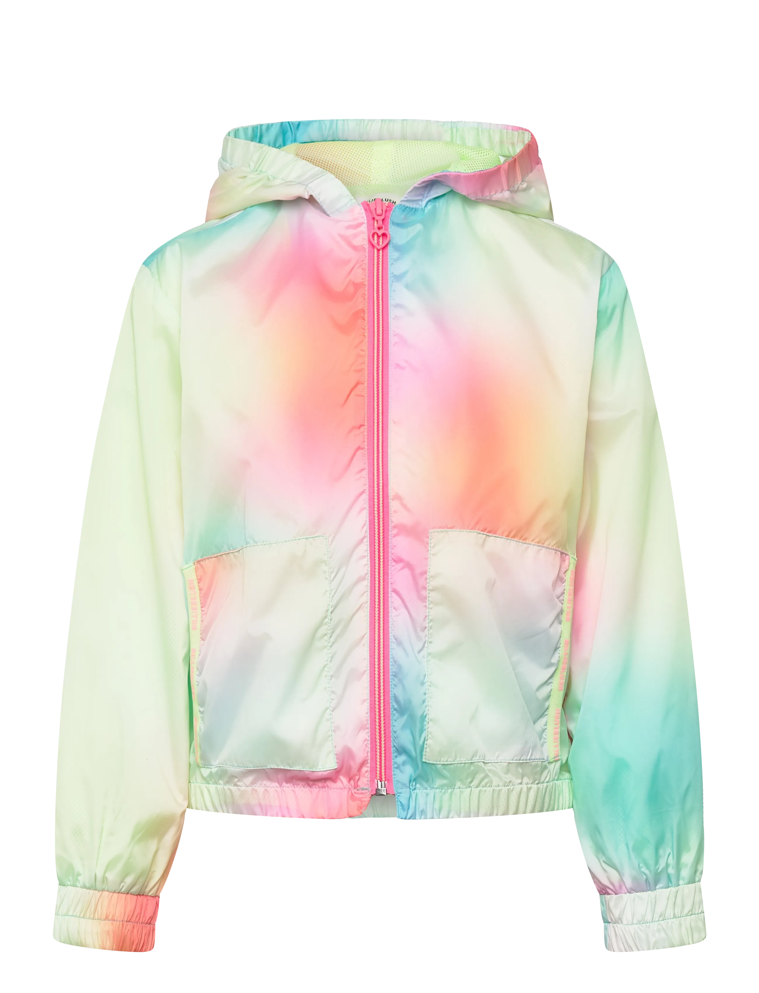 Billieblush Hooded Windbreaker, 128, Jackets & Coats, Grün - Kinder