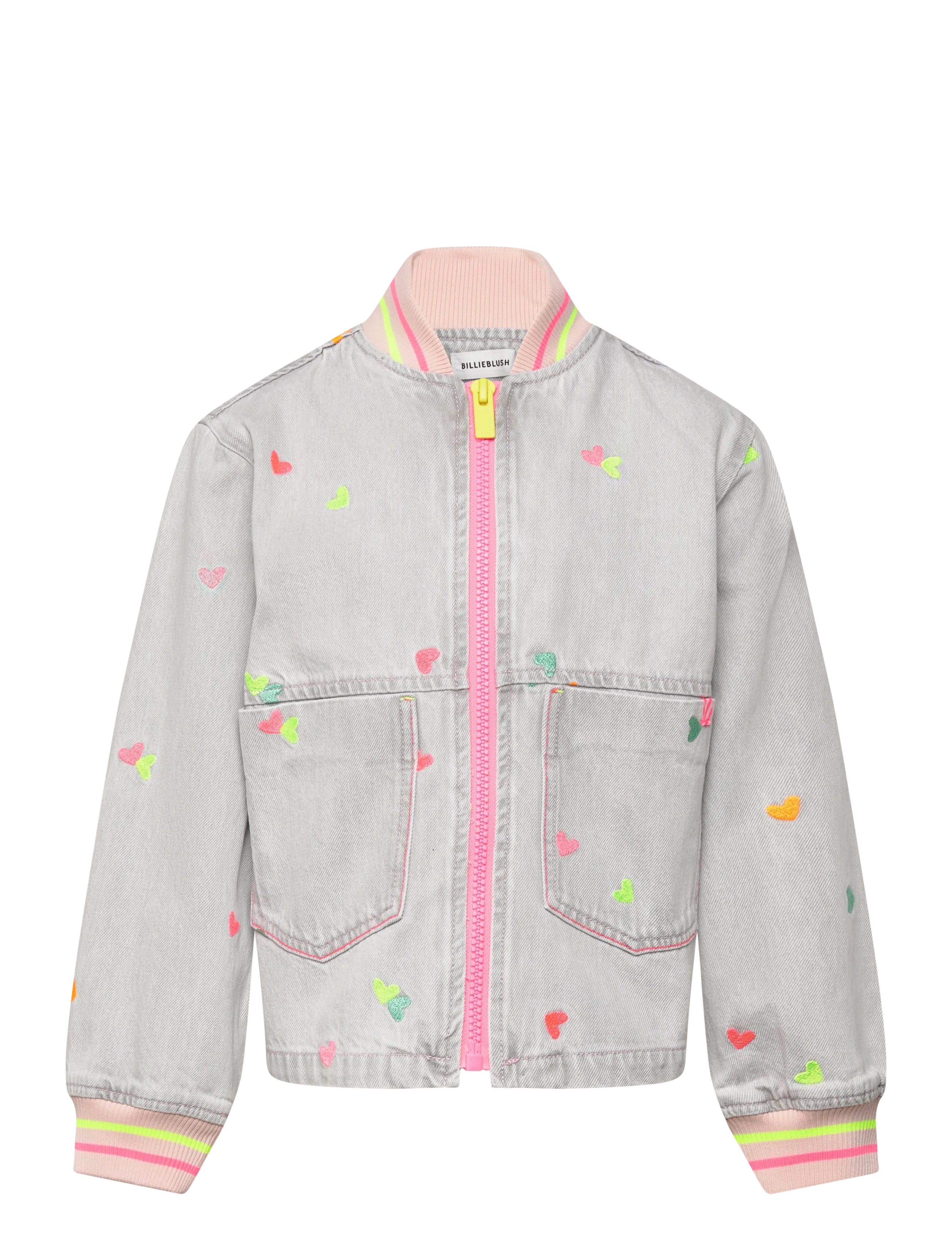 Billieblush Denim Jacket, 140, Grey, Jakker Og Frakker > Denim Og Fløjl, Børn