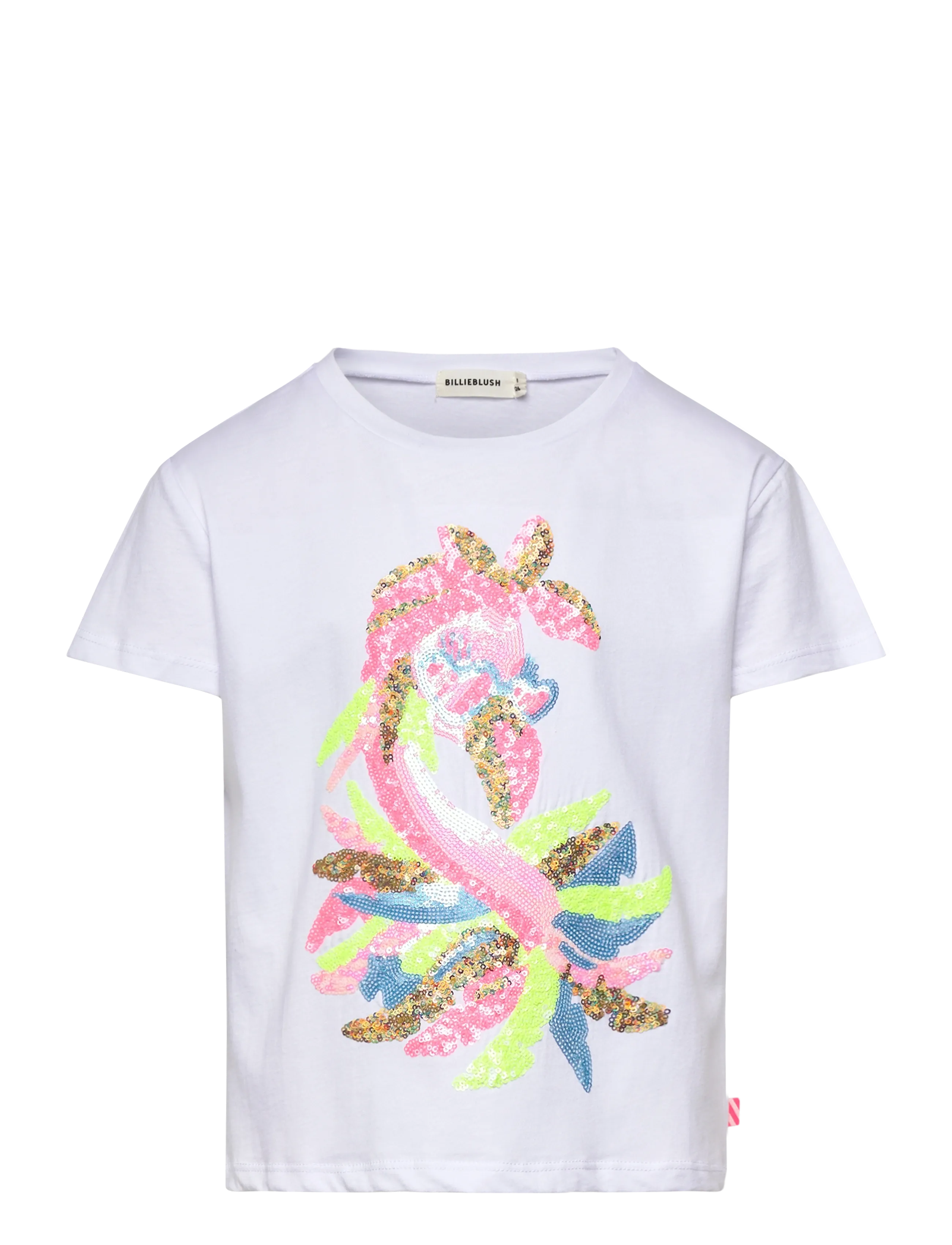 Billieblush Short Sleeves Tee-Shirt, 104, White, T-Shirts > Kortærmede, Børn