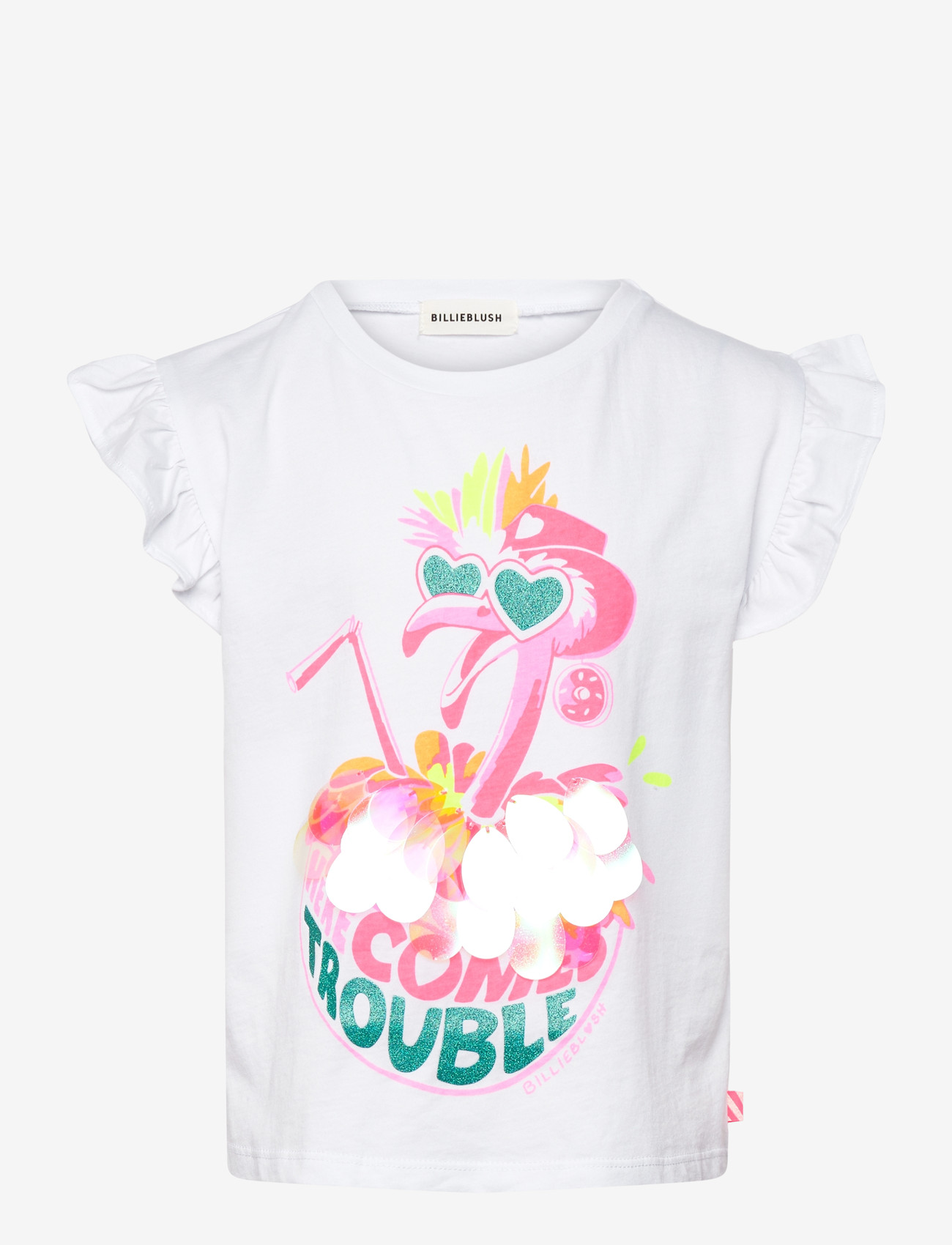 Billieblush - SHORT SLEEVES TEE-SHIRT - kortærmede t-shirts - white - 0
