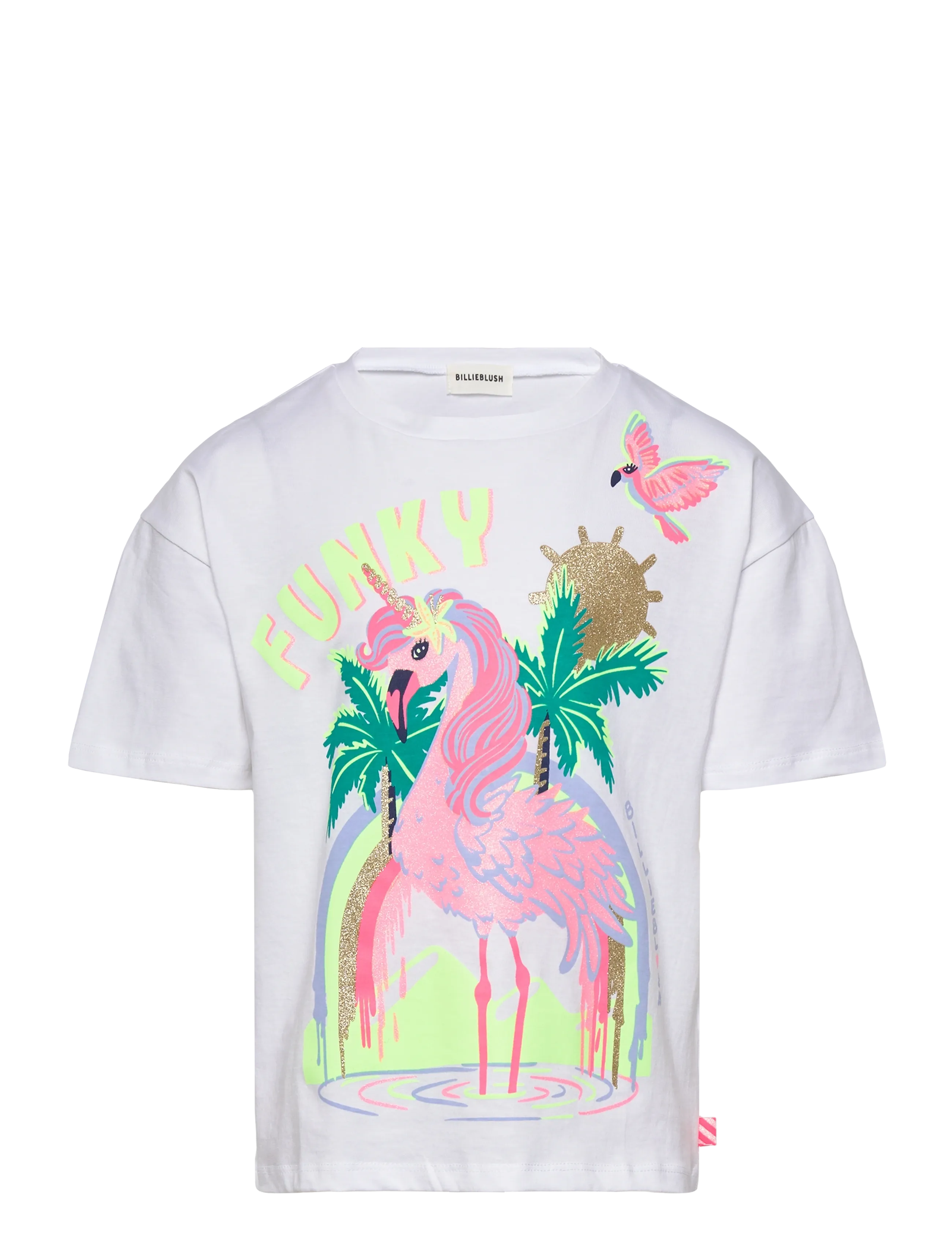 Billieblush Short Sleeves Tee-Shirt, 116, White, T-Shirts > Kortærmede, Børn