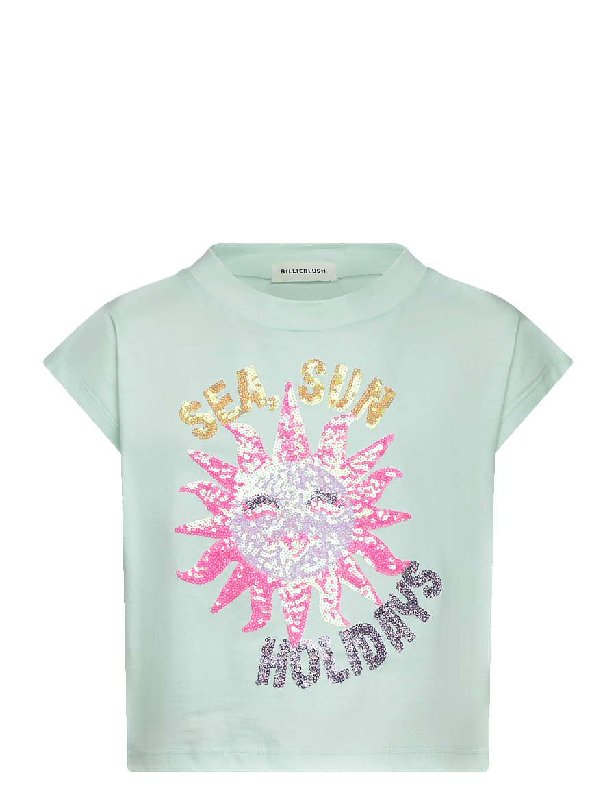 Billieblush - SHORT SLEEVES TEE-SHIRT - kurzärmelige - sea-green - 0