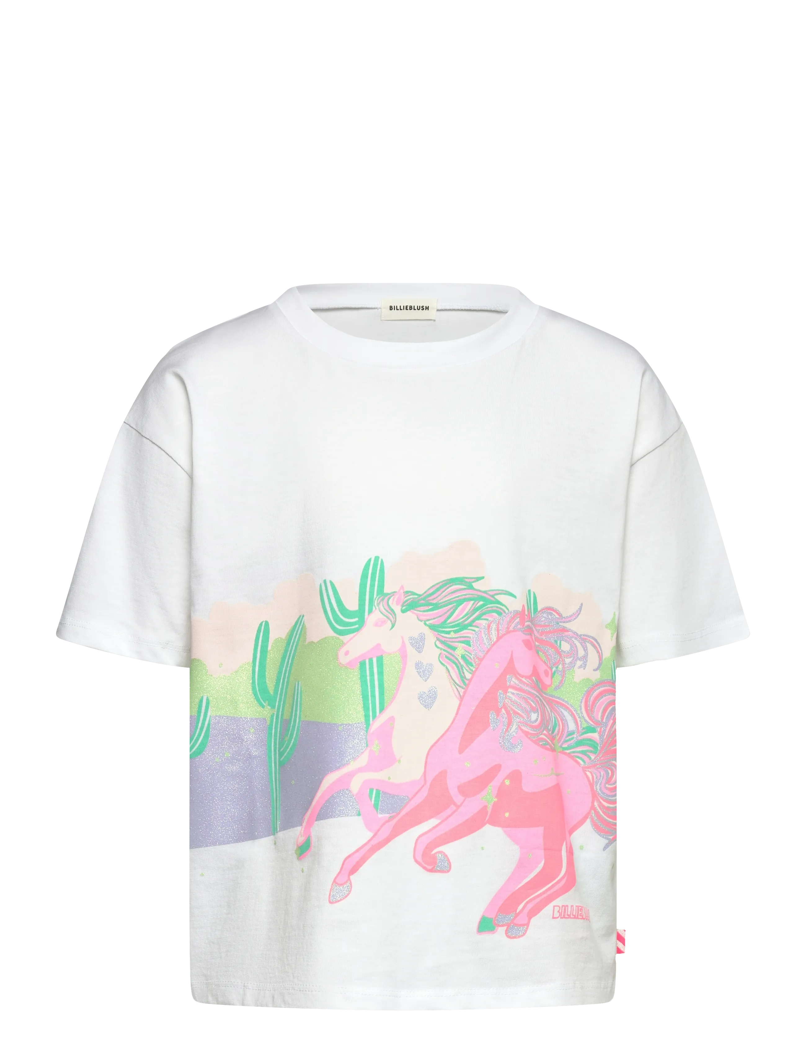 Billieblush Short Sleeves Tee-Shirt, 140, White, T-Shirts > Kortærmede, Børn