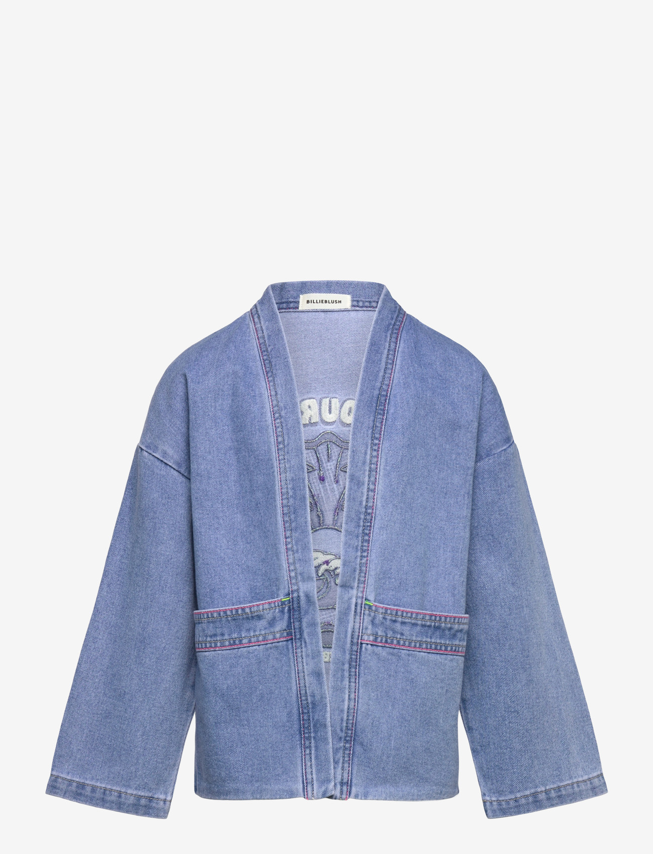 Billieblush - DENIM JACKET - teksa ja velvet - double stone+bleach - 0