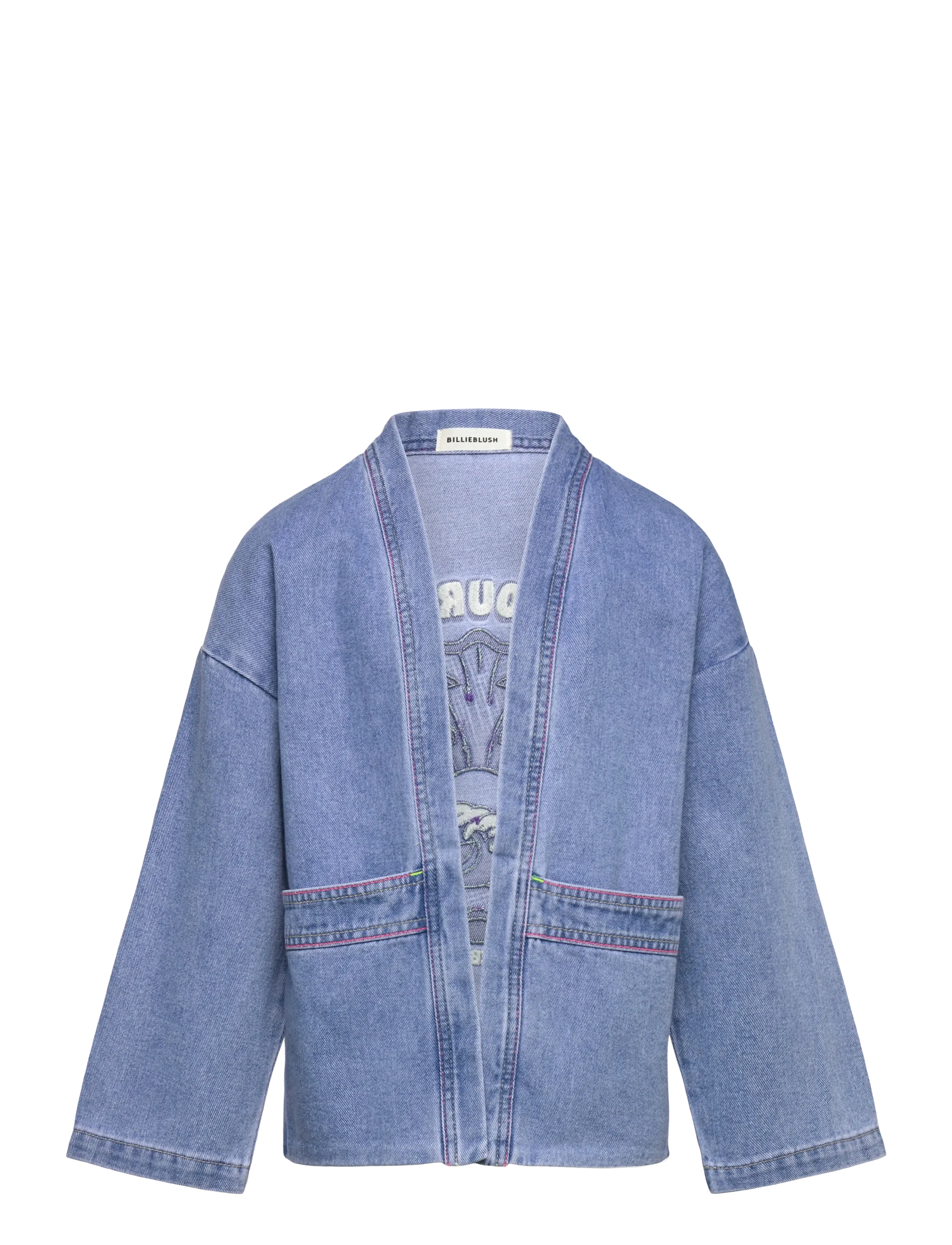 Billieblush DENIM JACKET - Nyheder - DOUBLE STONE+BLEACH / blue