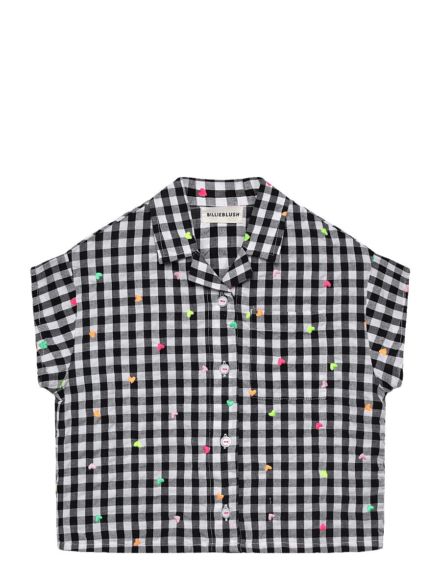 Billieblush - BLOUSE - kortärmade skjortor - white black - 0