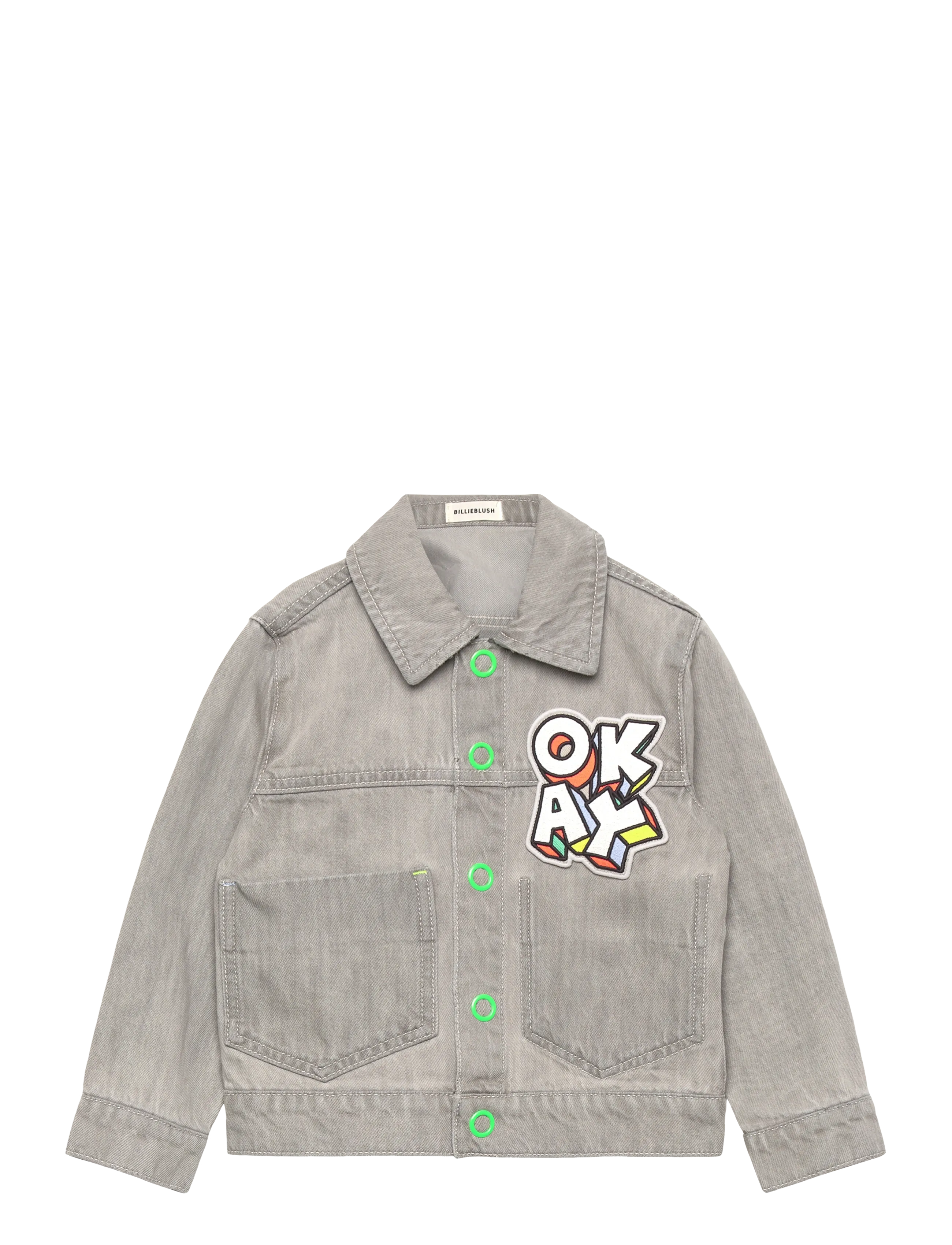 Billieblush Denim Jacket, 104, Grey, Jakker Og Frakker > Denim Og Fløjl, Børn