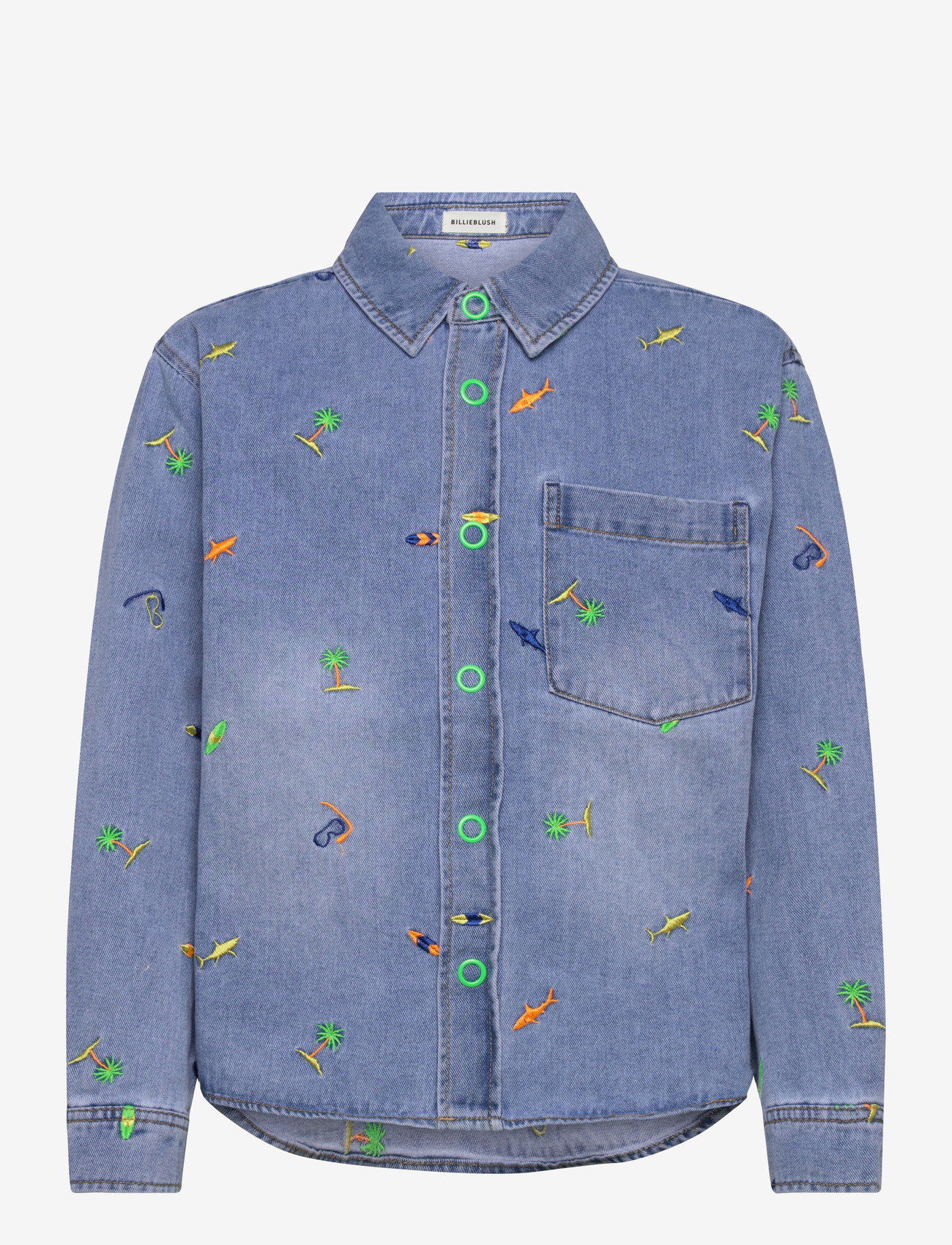 Billieblush - OVERSHIRT - langærmede skjorter - double stone+bleach - 0