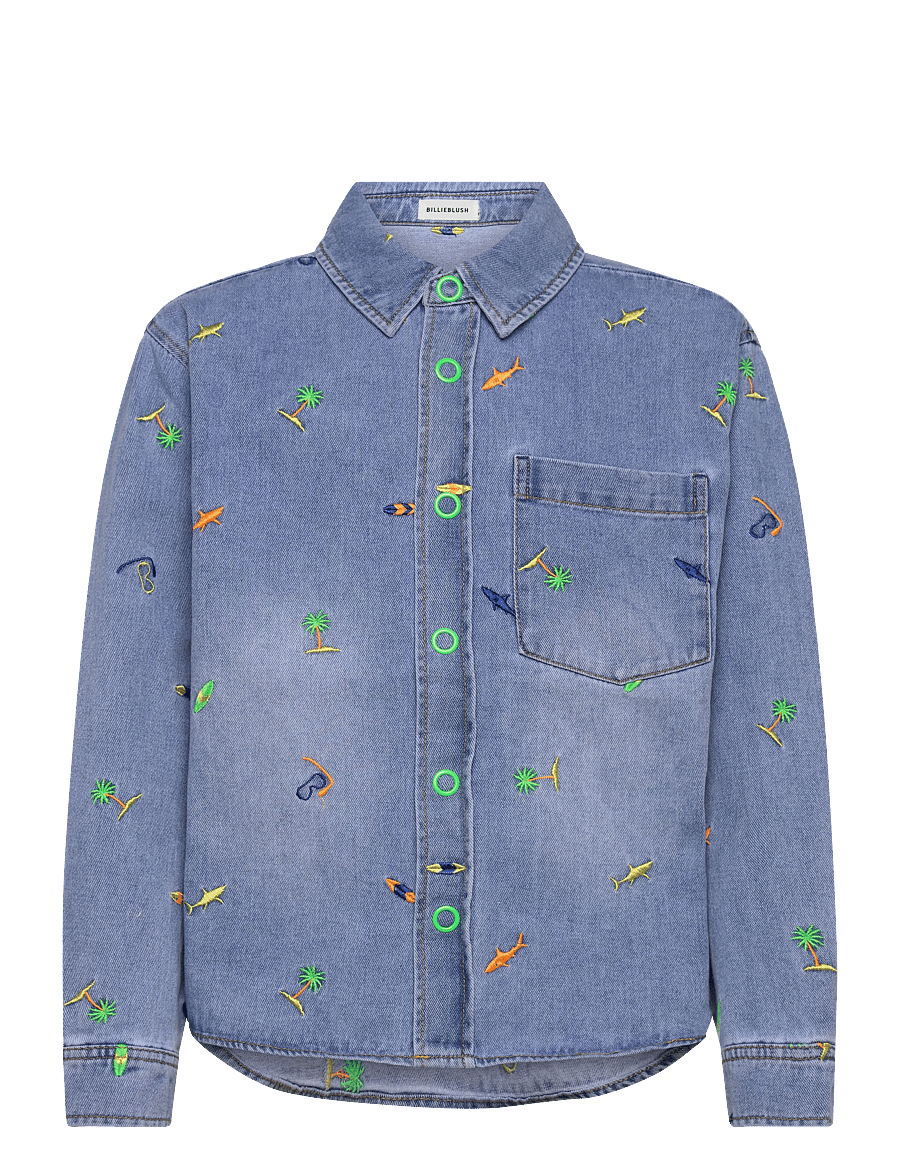 Billieblush - OVERSHIRT - langärmlige hemden - double stone+bleach - 0