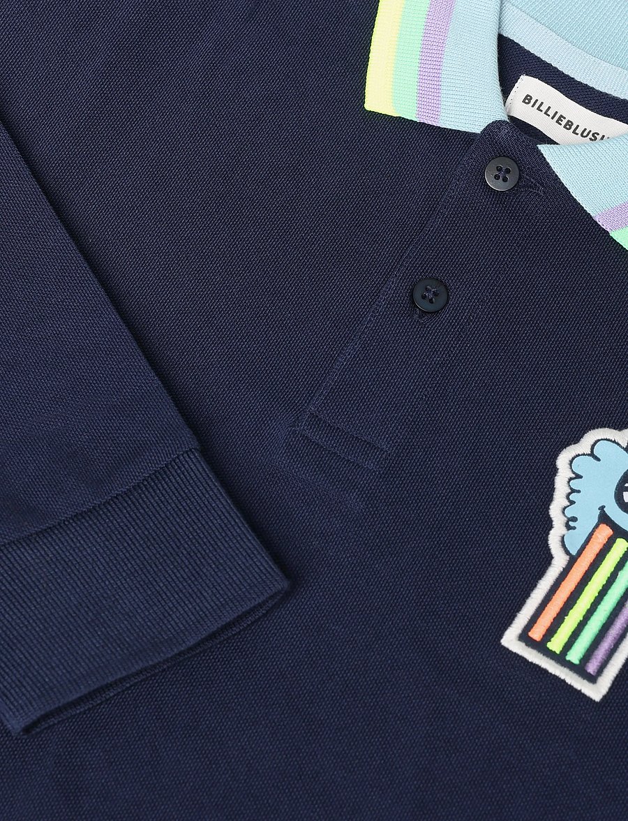 Billieblush - POLO SHIRT - pikkade varrukatega polod - navy - 2