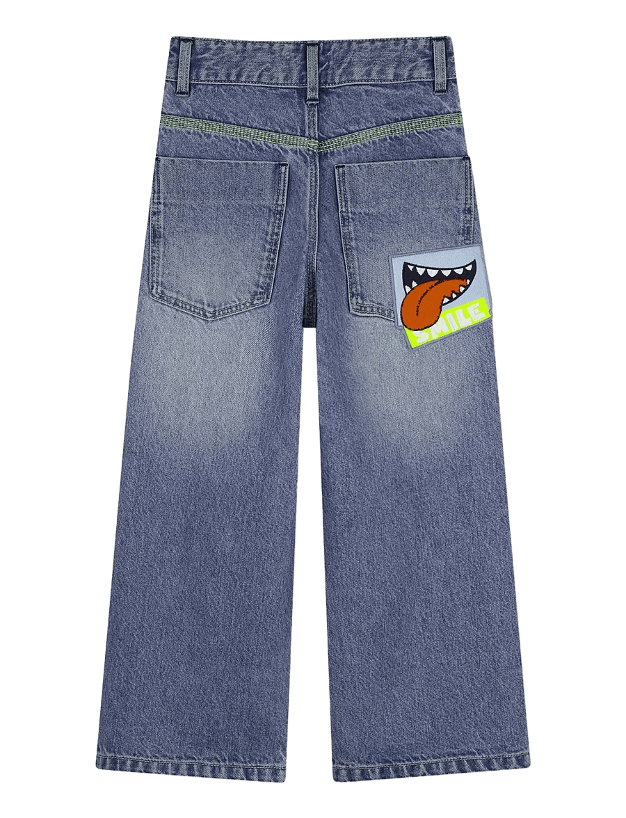 Billieblush - DENIM TROUSERS - loose jeans - double stone+bleach - 2