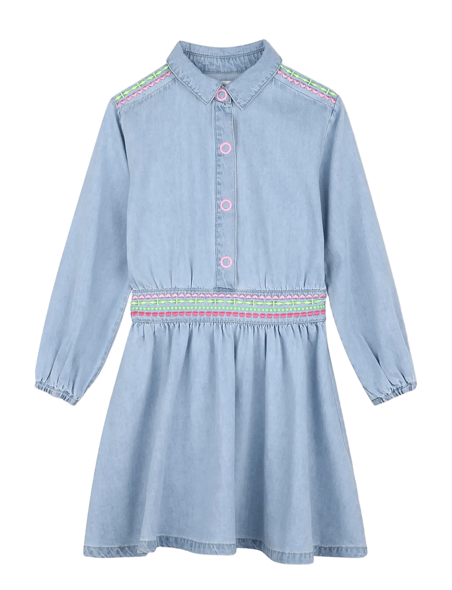 Billieblush - DRESS - långärmade vardagsklänningar - double stone+bleach - 1