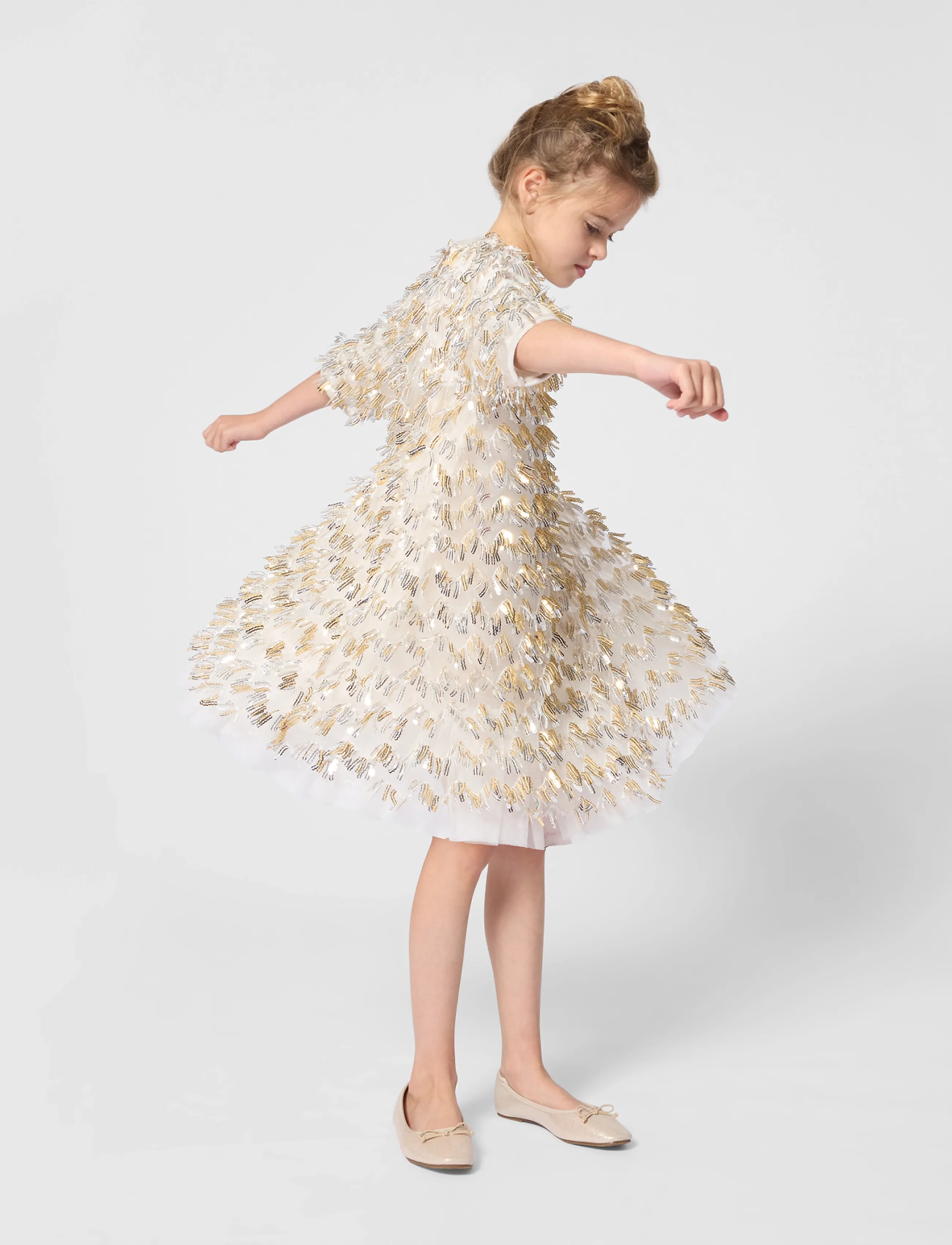 Billieblush - CEREMONY DRESS - festklänningar - gold silver - 3