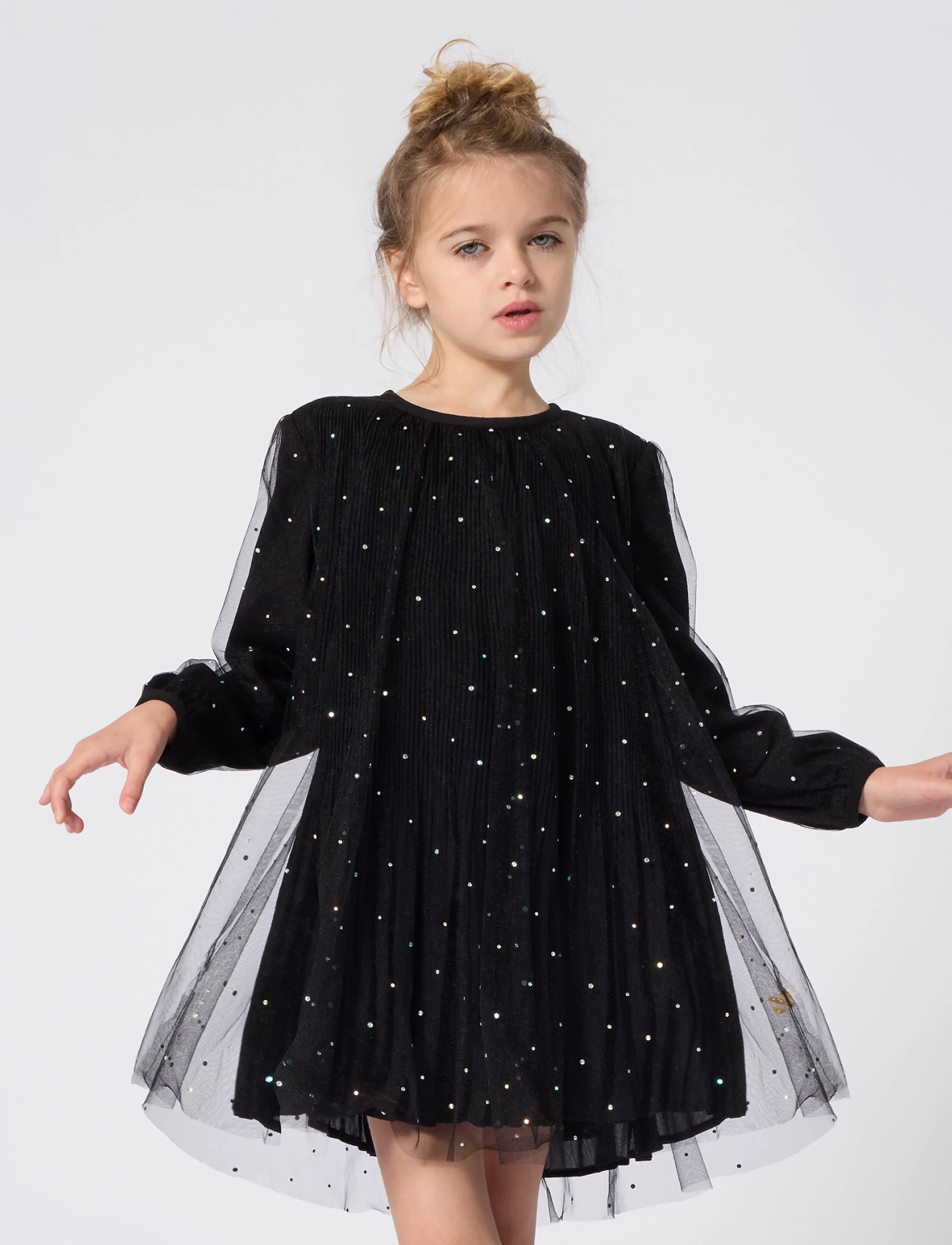 Billieblush Ceremony Dress, 104, Dresses, Schwarz - Partydresses, Kinder
