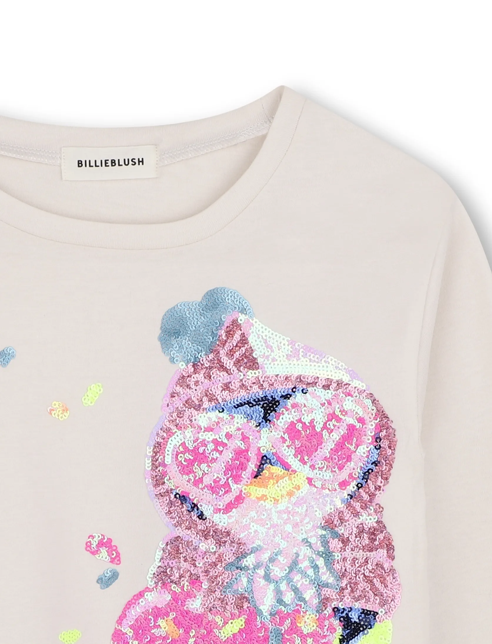 Billieblush - LONG SLEEVE T-SHIRT - långärmade t-shirts - ivory - 2